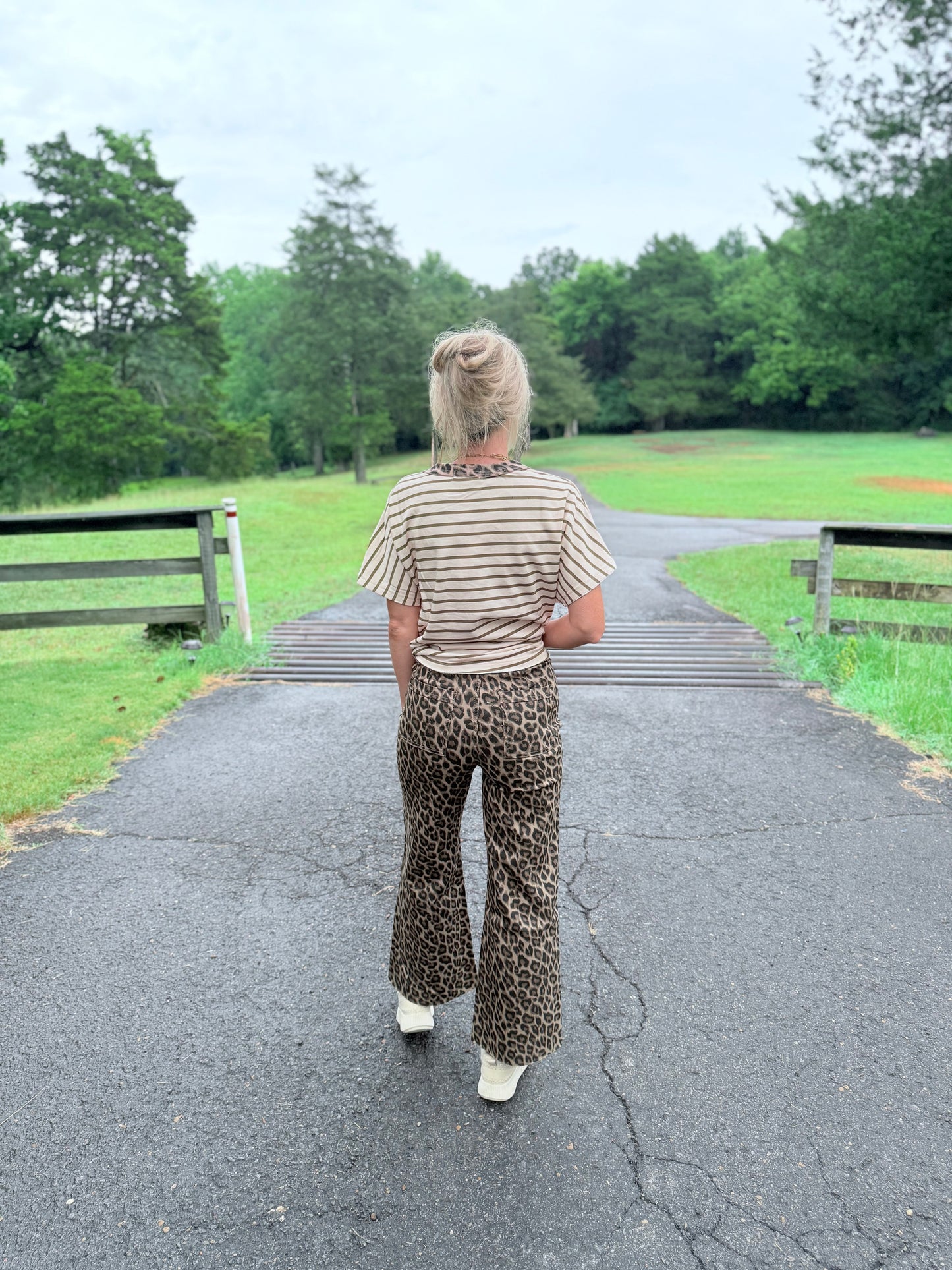 Leopard Comfort Stretch Jeans