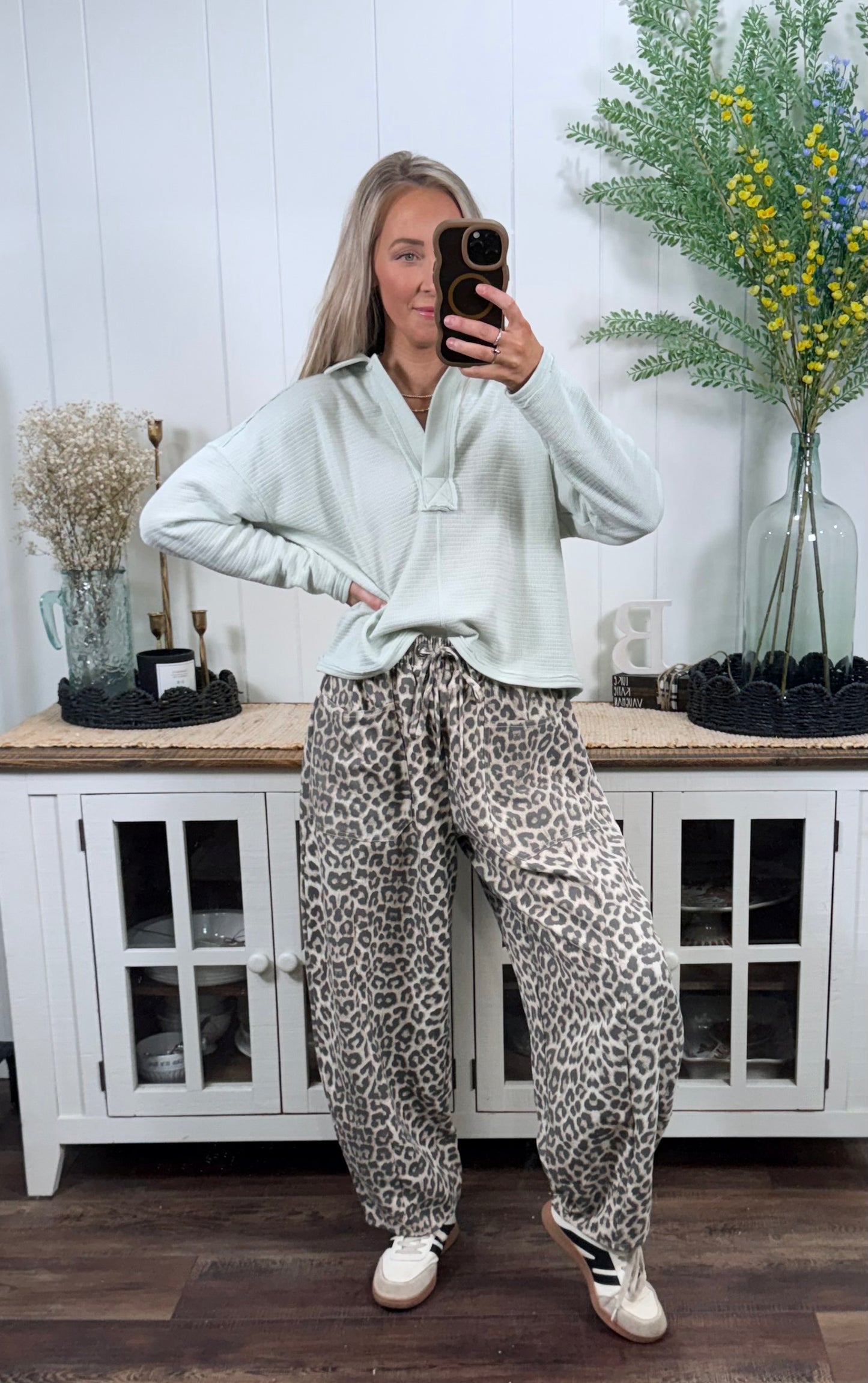 Rory Collared Top - Mint