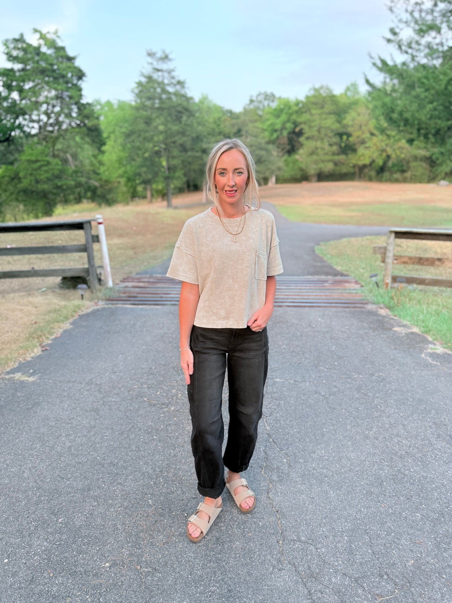 Darby Washed Pocket Tee