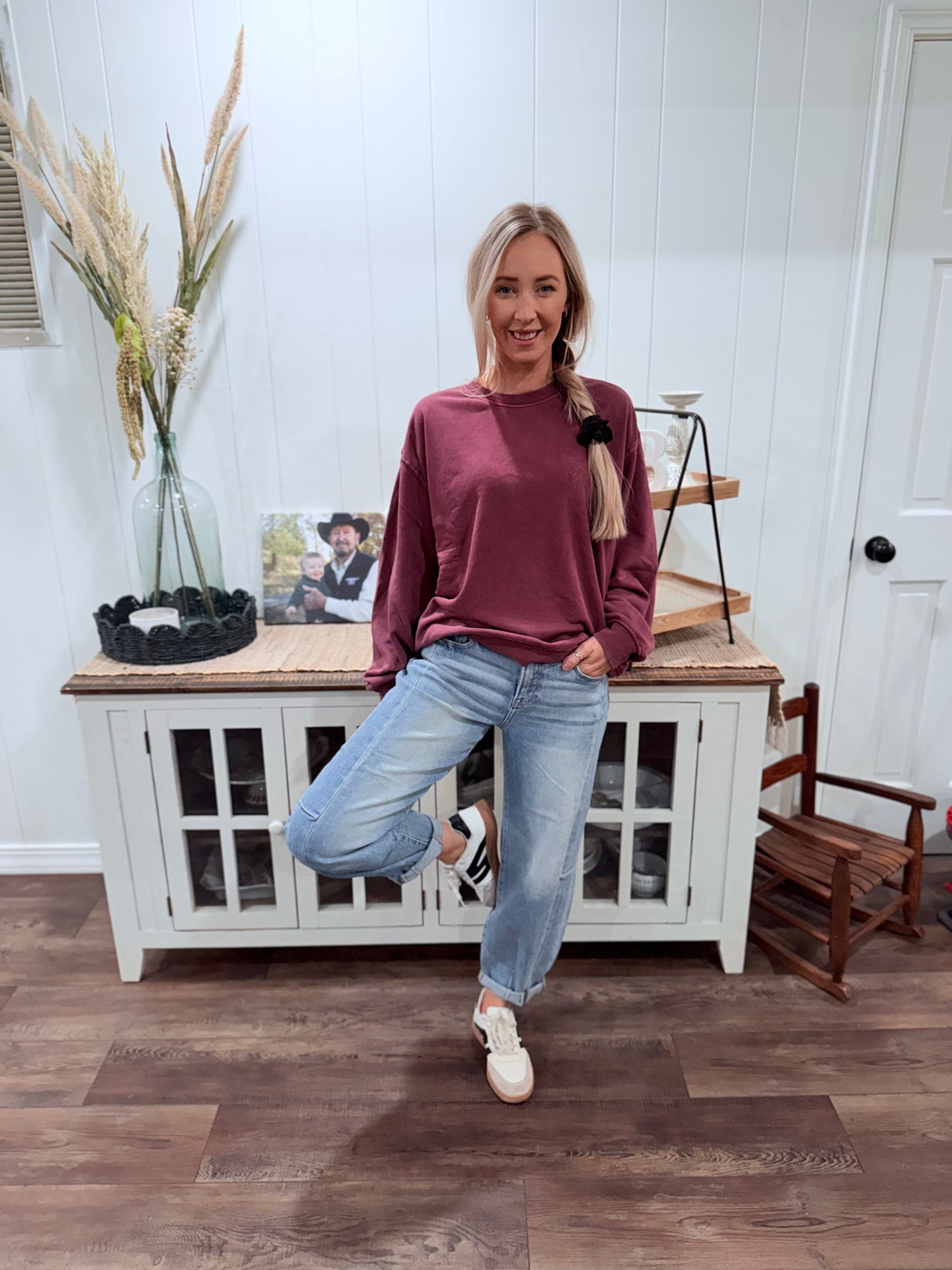 Light Wash Barrel Jean