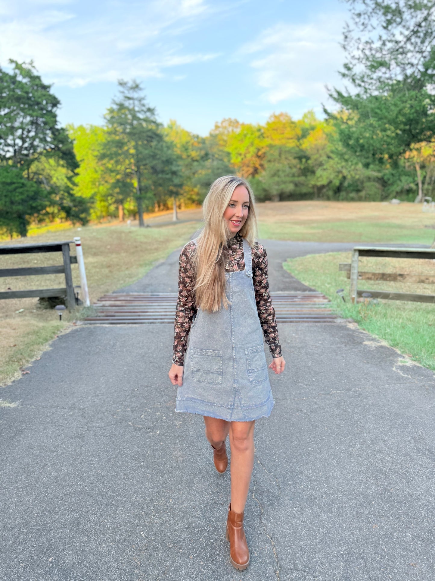 Washed Denim Dress