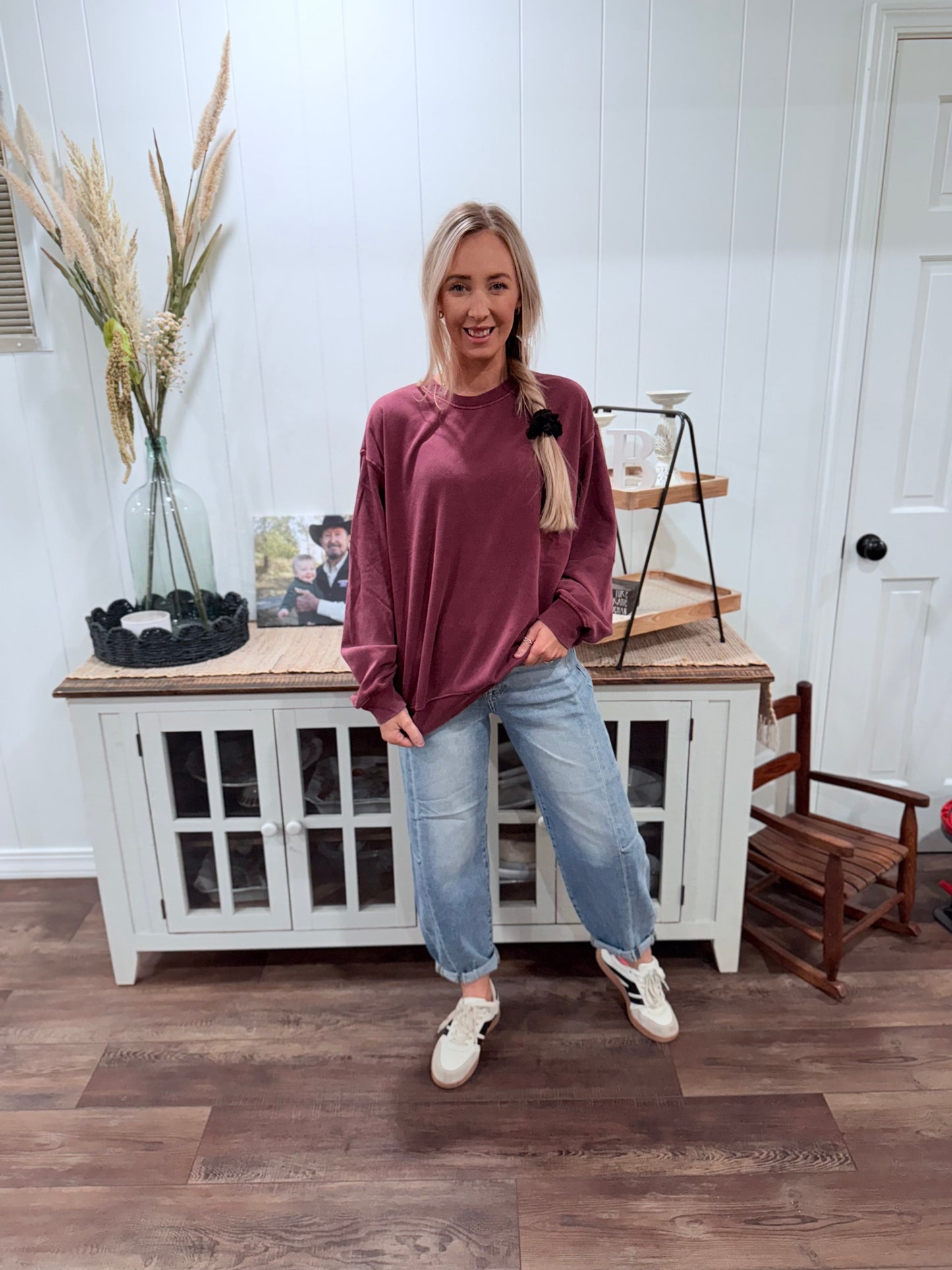 Light Wash Barrel Jean