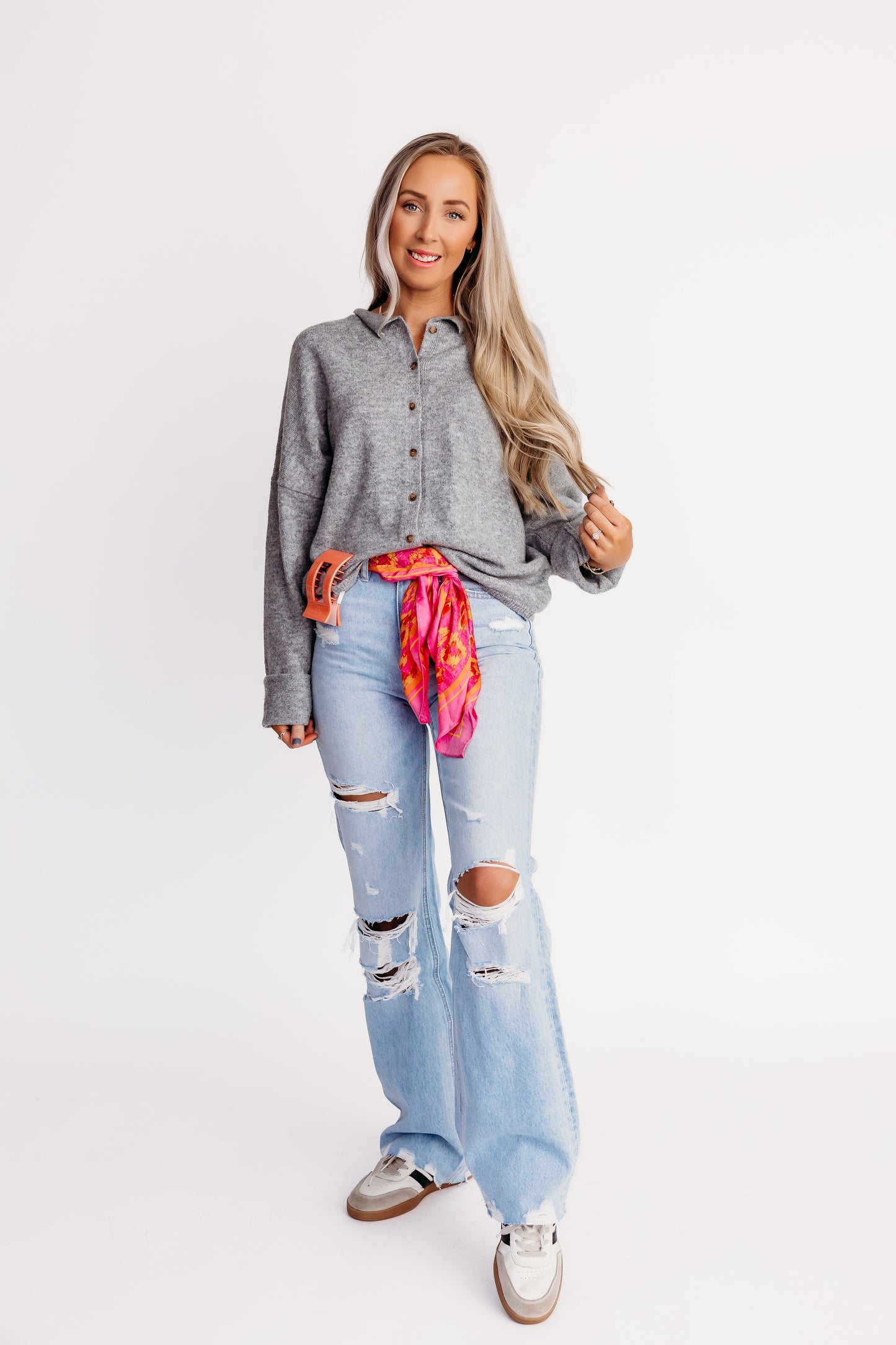 Gracie Cardigan - Gray