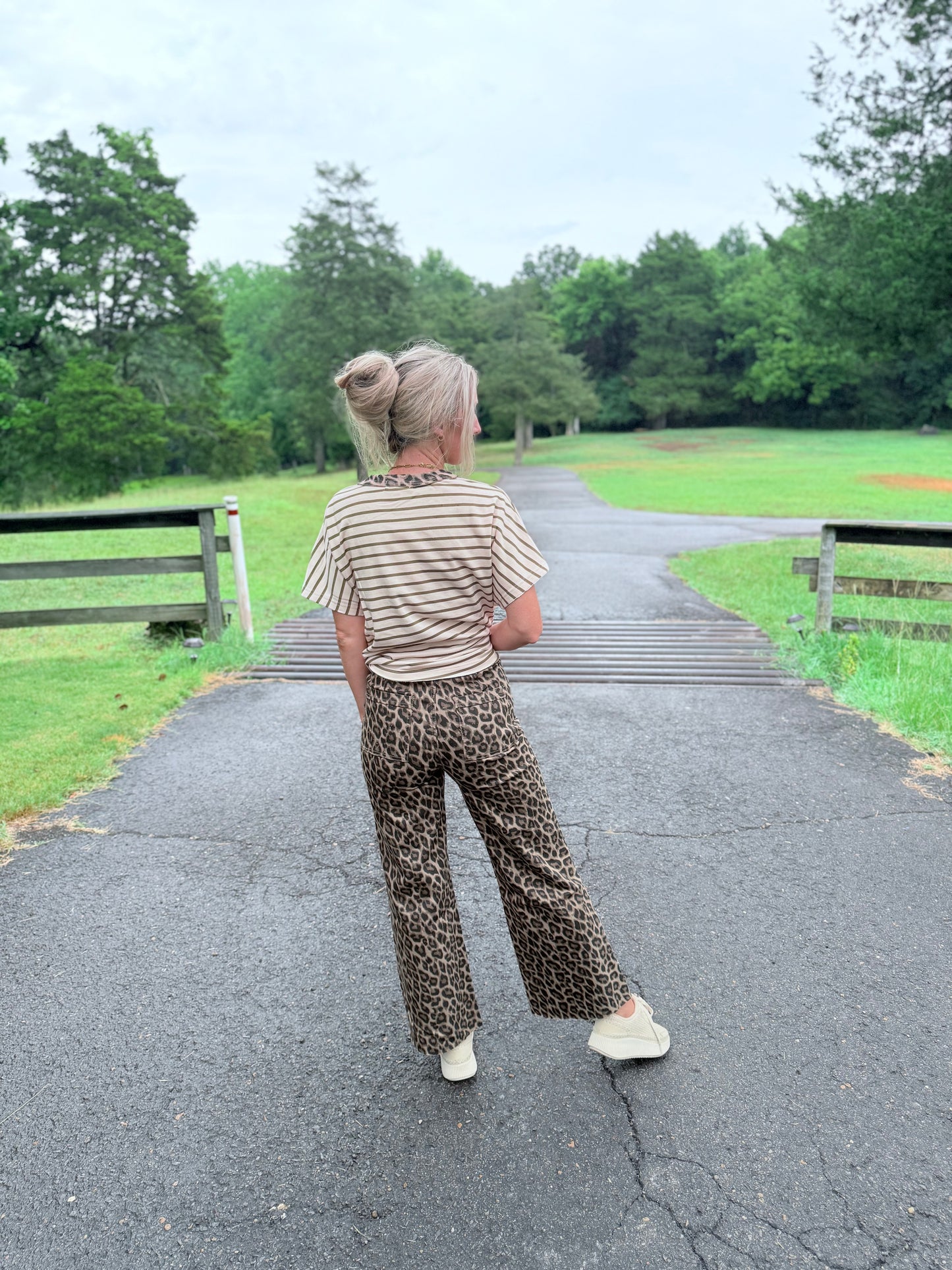 Leopard Comfort Stretch Jeans