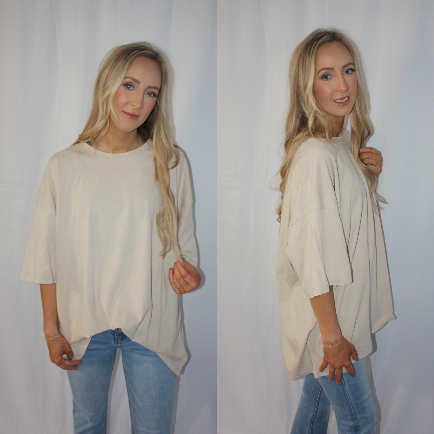 The Morgan Tee - sand beige