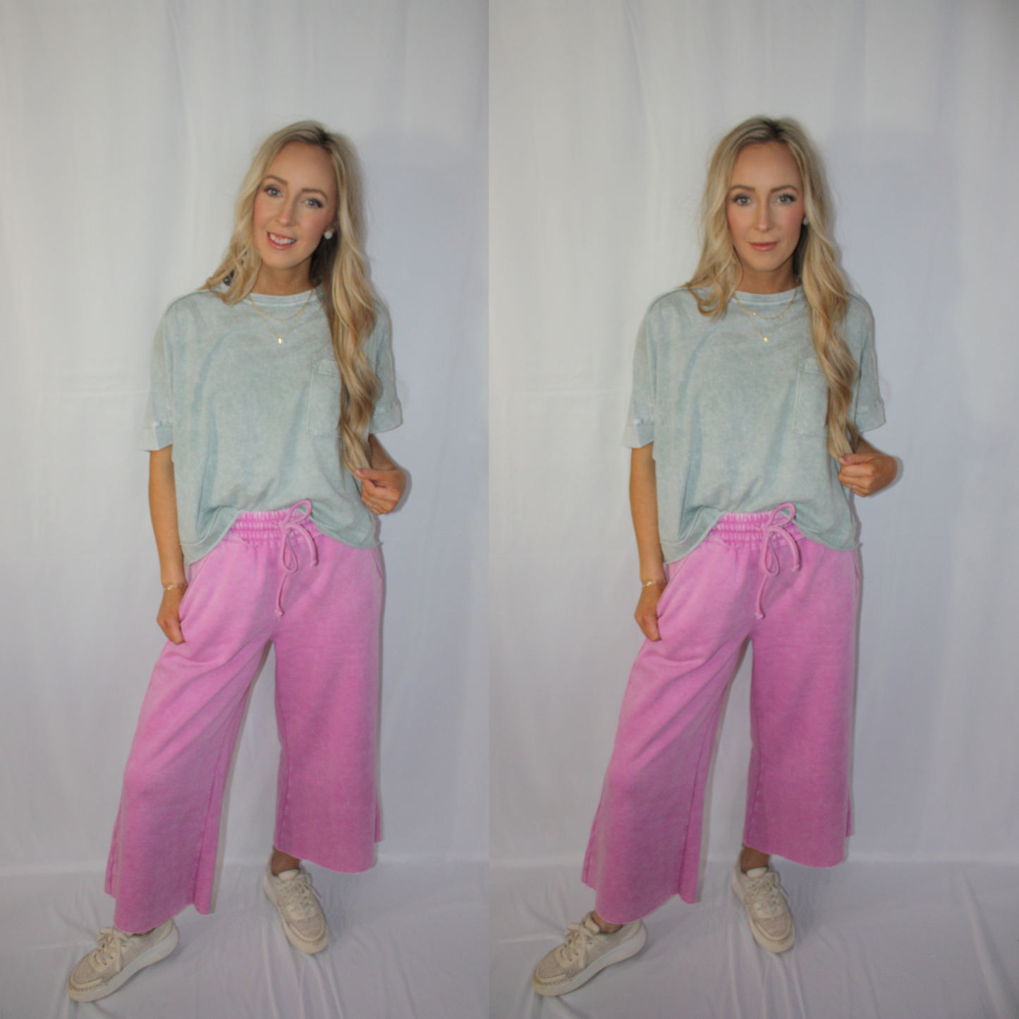 Avery Fleece Pant - mauve