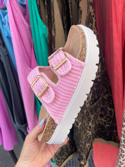 Pink Platform Sandals
