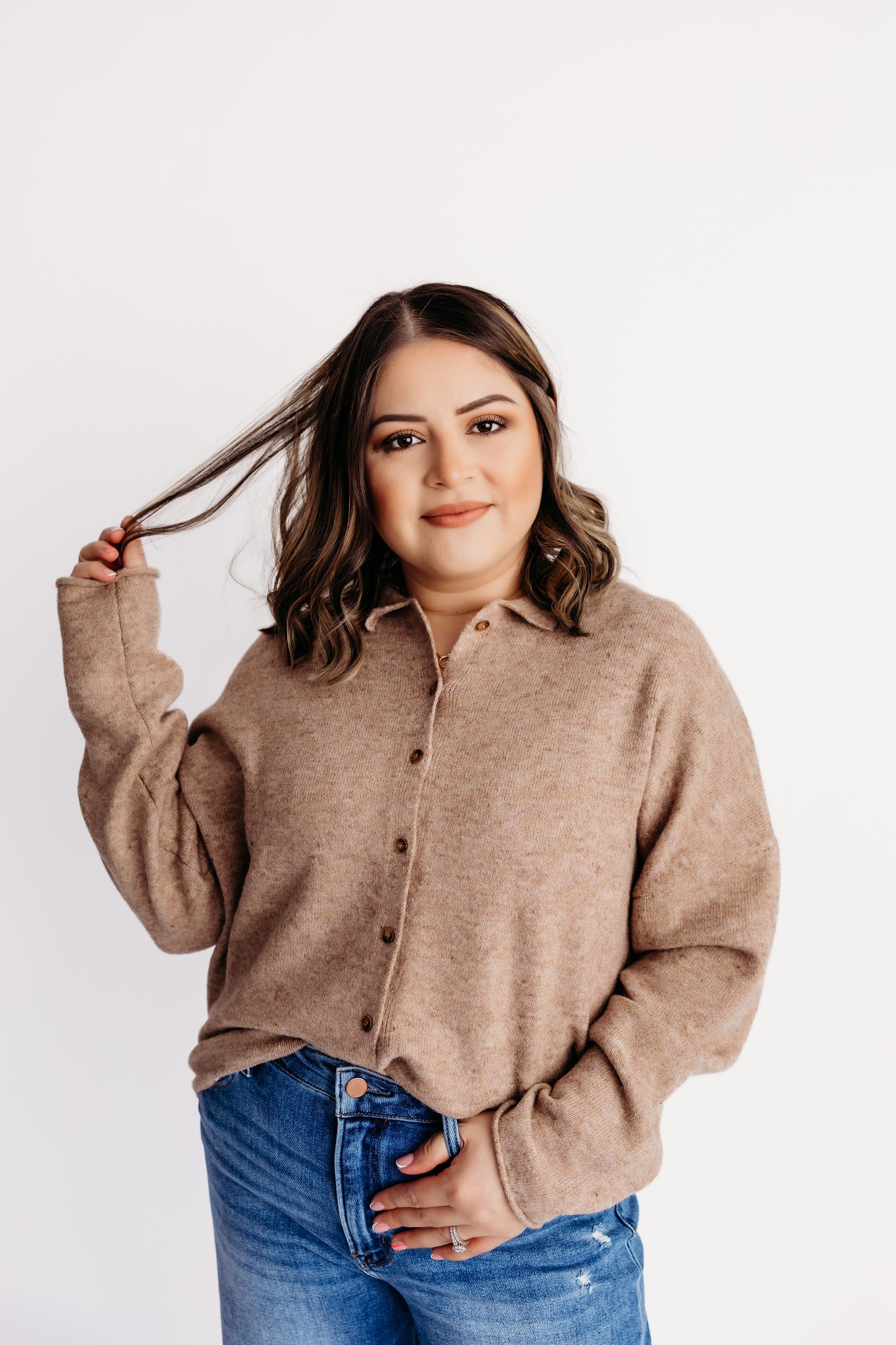 Gracie Cardigan - Mocha