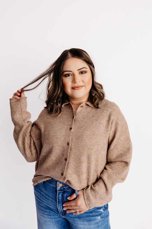 Gracie Cardigan - Mocha
