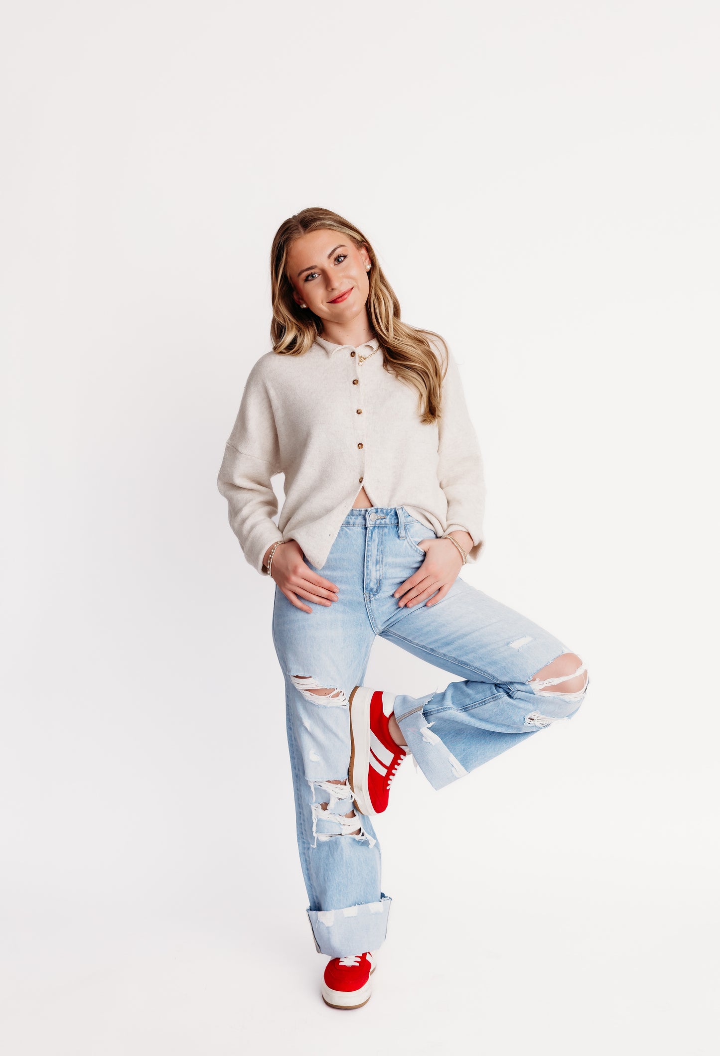 Gracie Cardigan - Cream