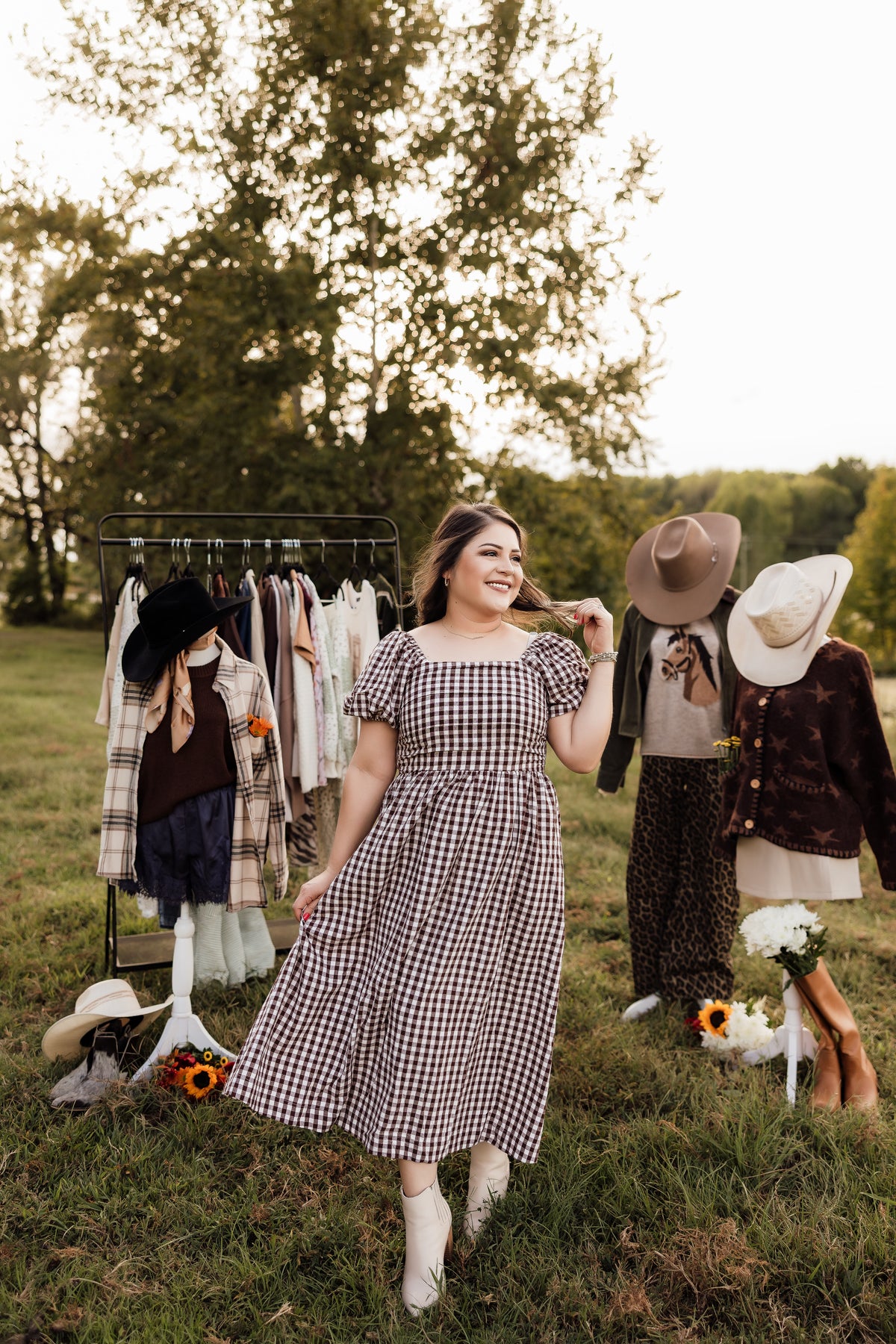 Ana Gingham Dress