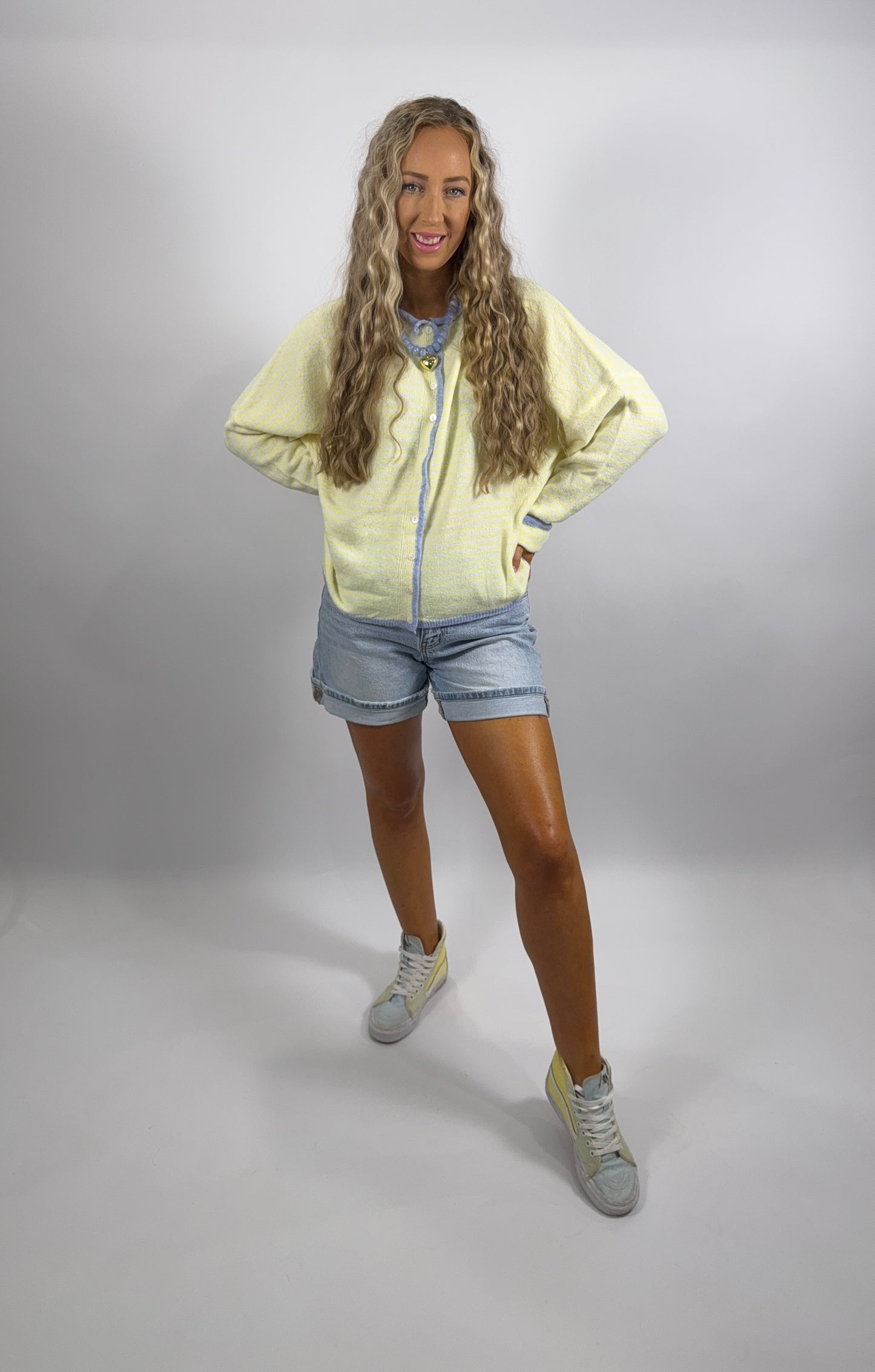 Paloma Cardi - Blue/Yellow