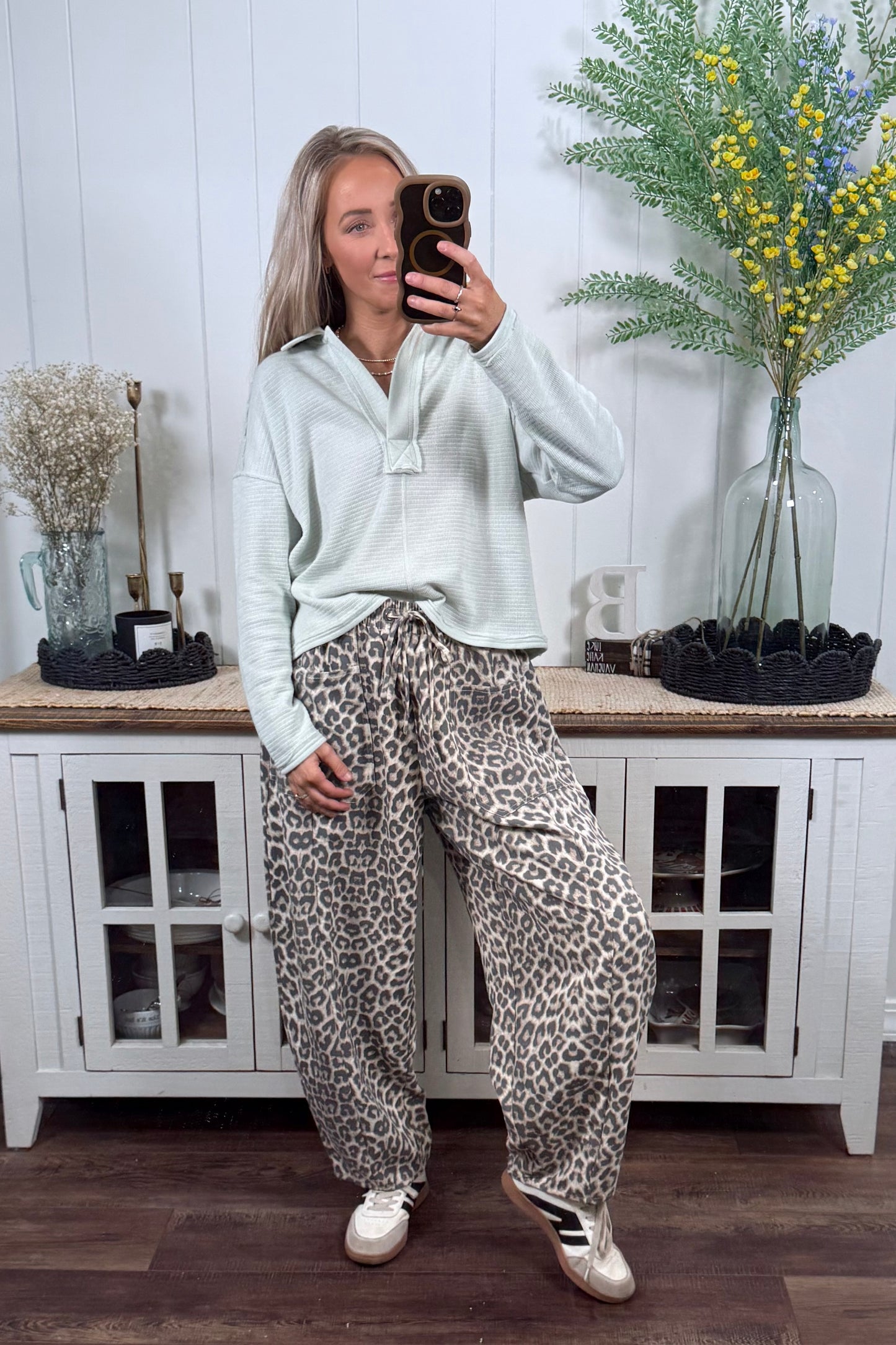 Rory Collared Top - Mint