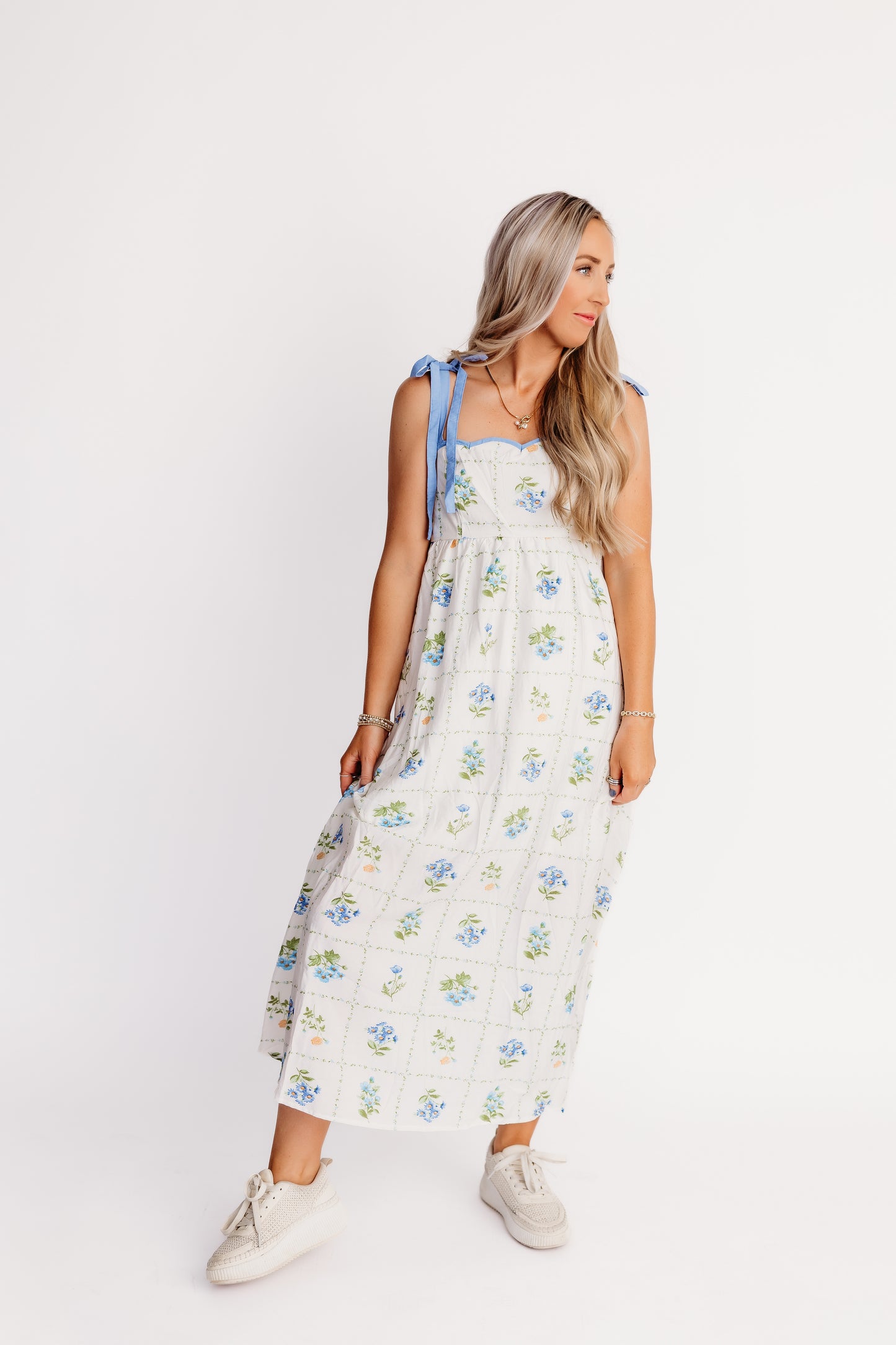 Flora Dress - Blue