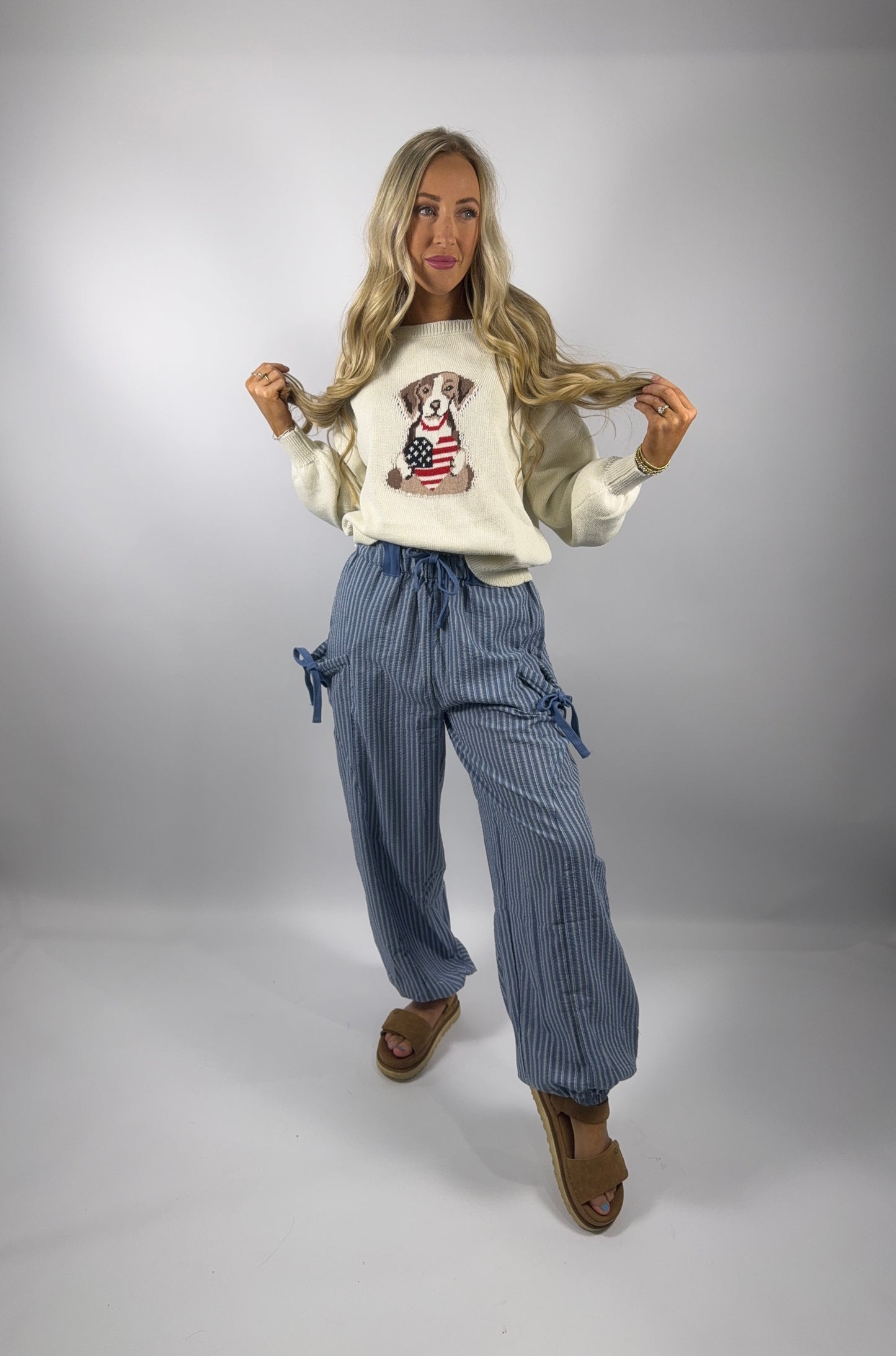 Savanna Puppy Sweater - Cream