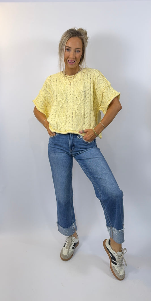 Sunny Sweater Top - Restock