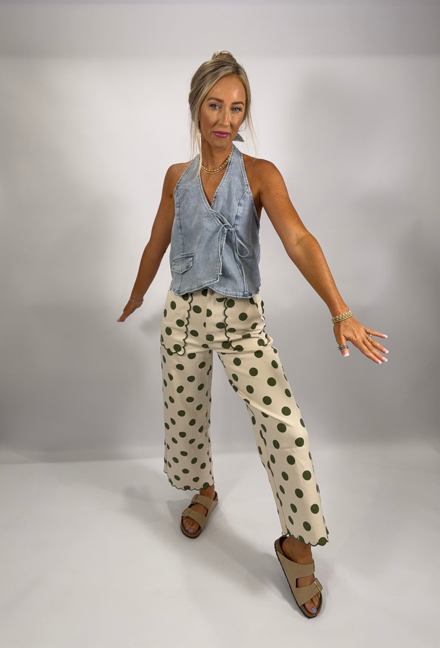 Phoenix Denim Top - Light Wash