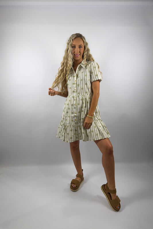 Summer Breeze Dress - Olive