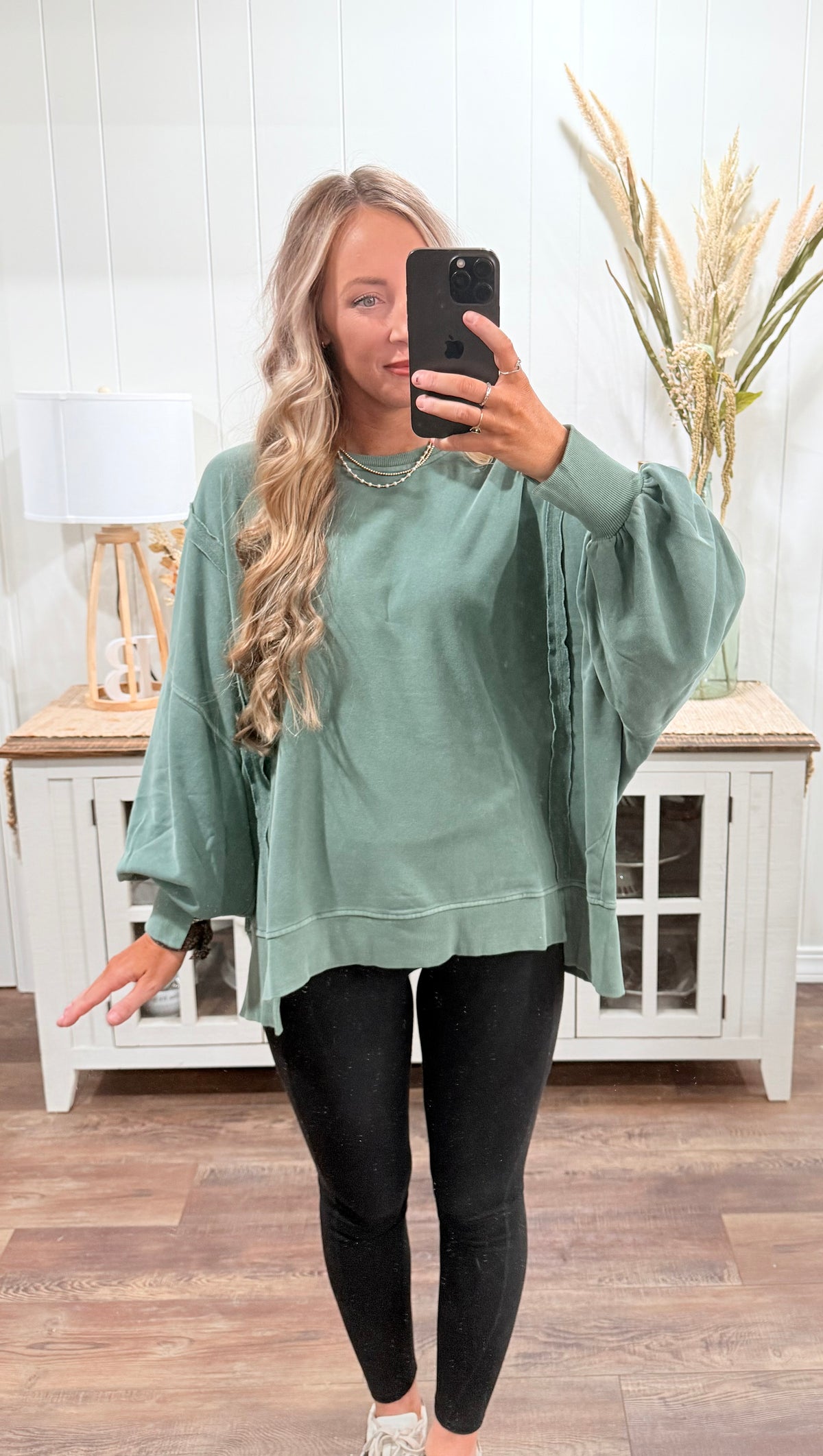 Darby Oversized Pullover - green