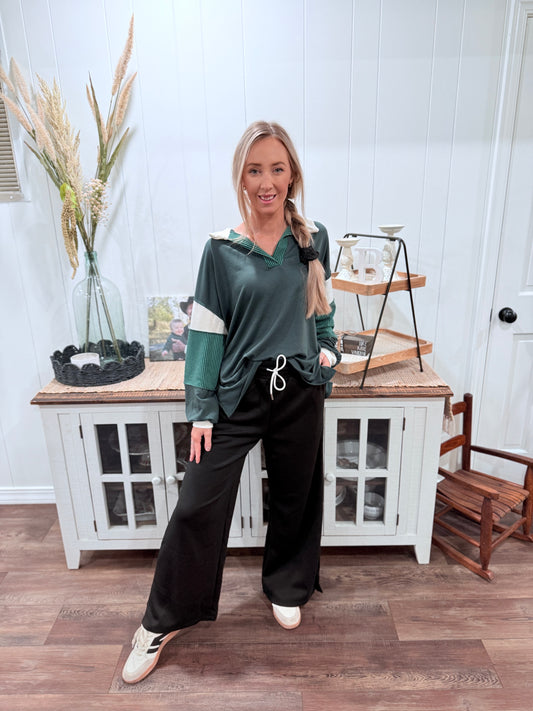 Quinn Wide Leg Scuba Pant
