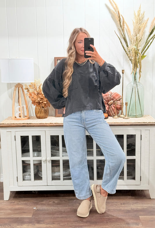 Off Duty Top - black