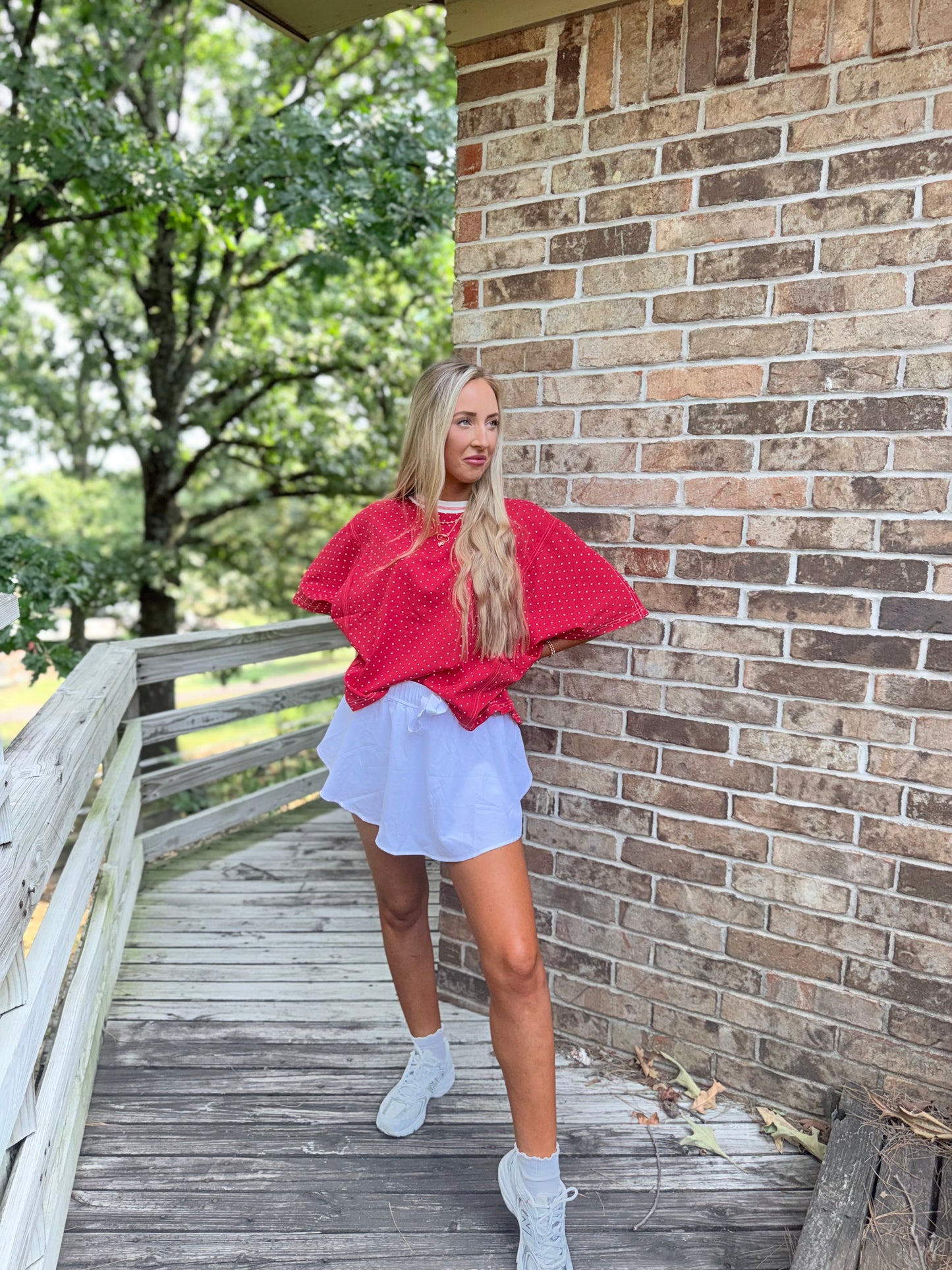 Presley Polkadot Top