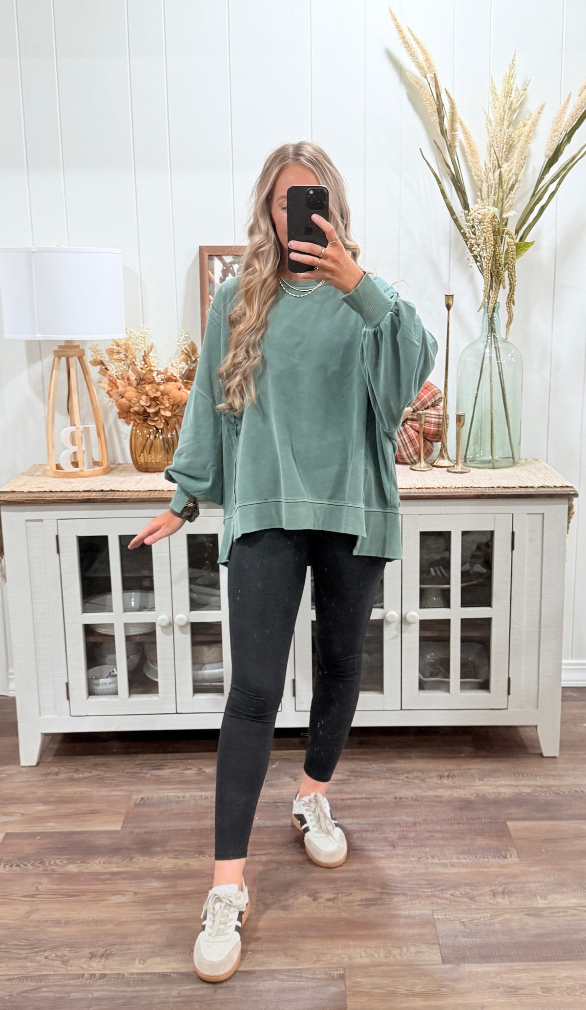Darby Oversized Pullover - green