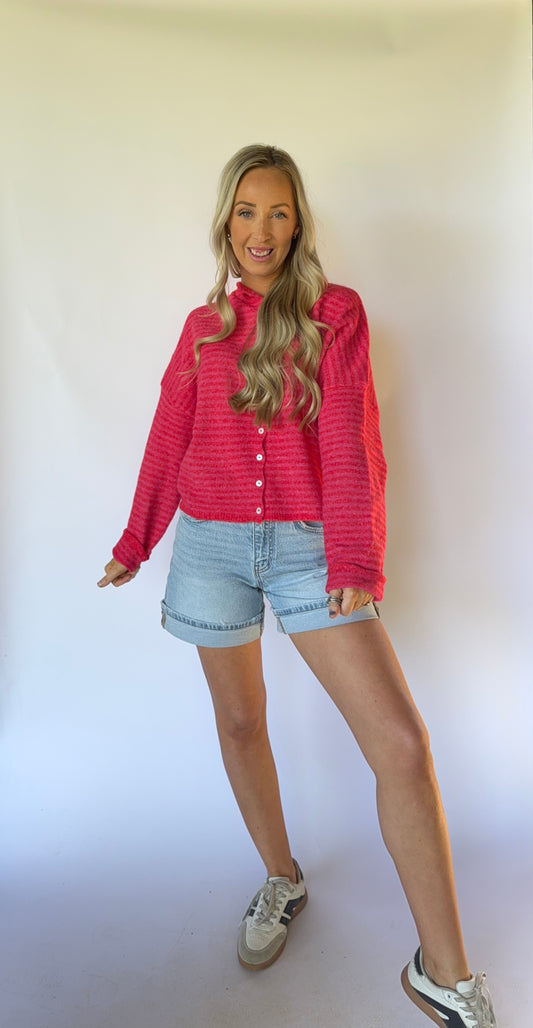 Cherry Twist Cardigan