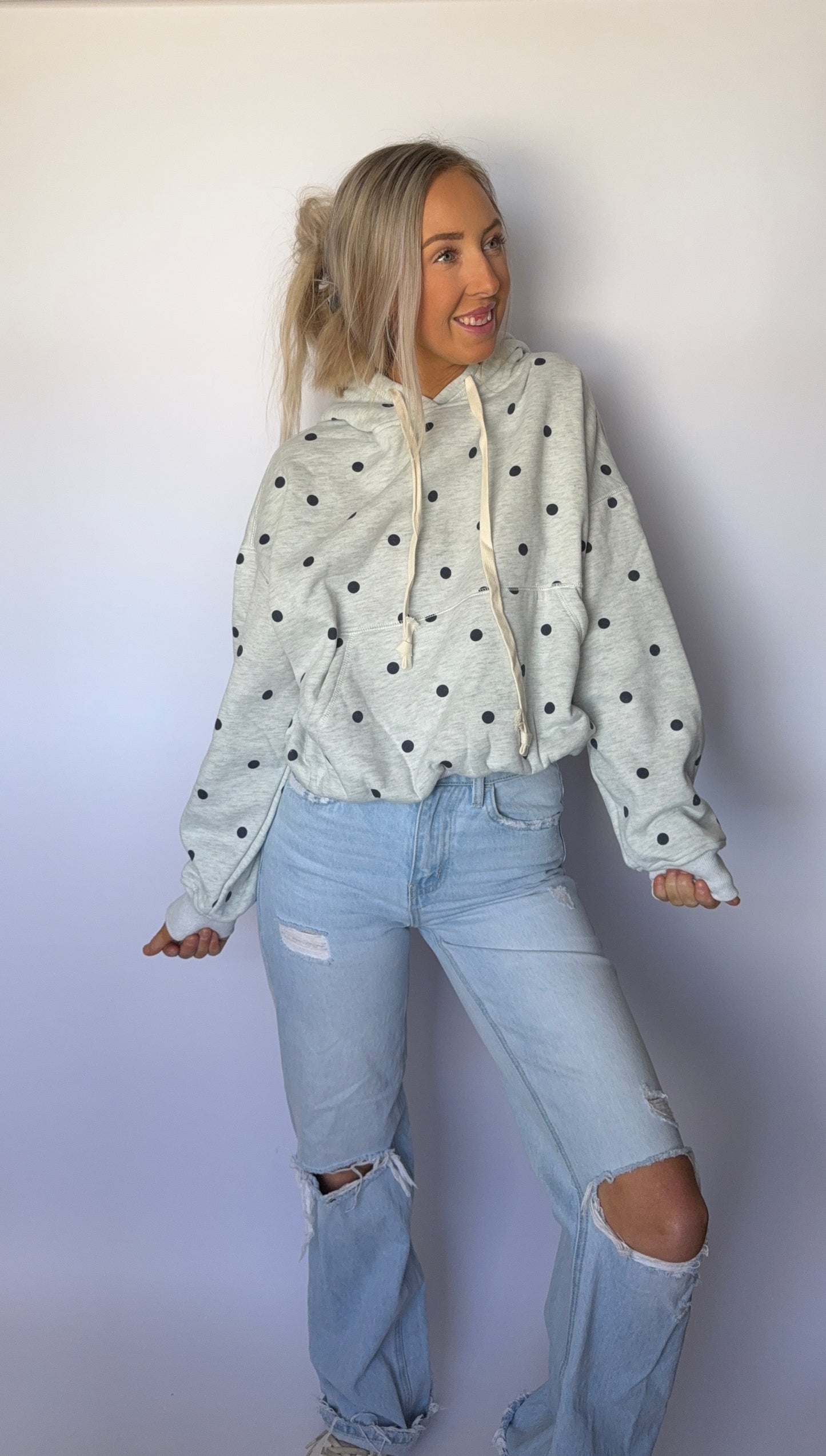 Polkadot Bubble Hoodie