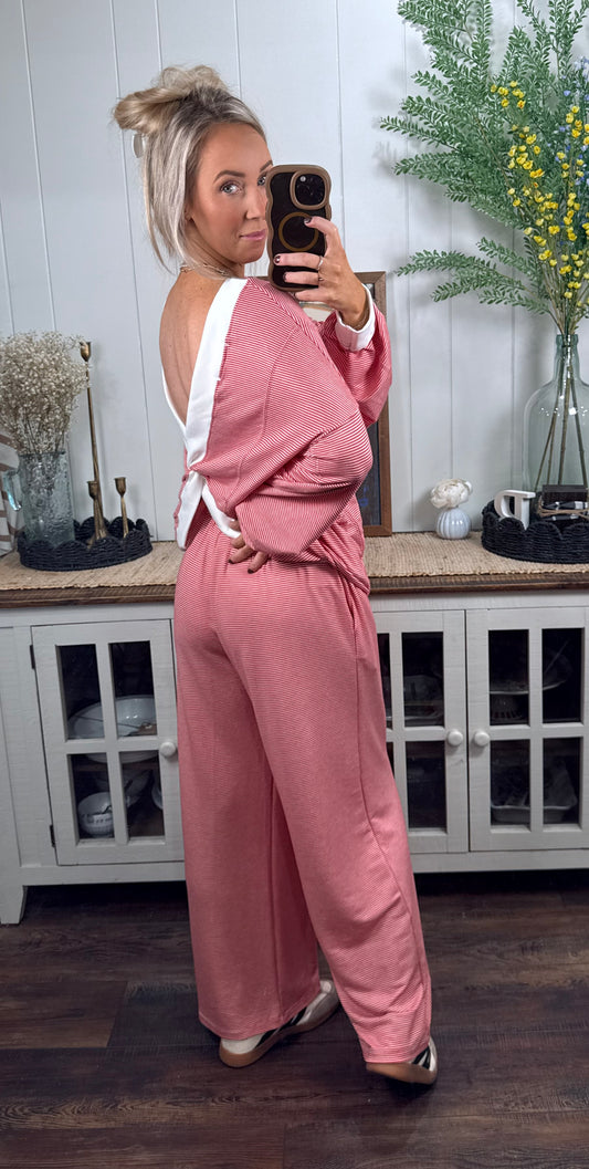 Red Stripe Reversible Top Only