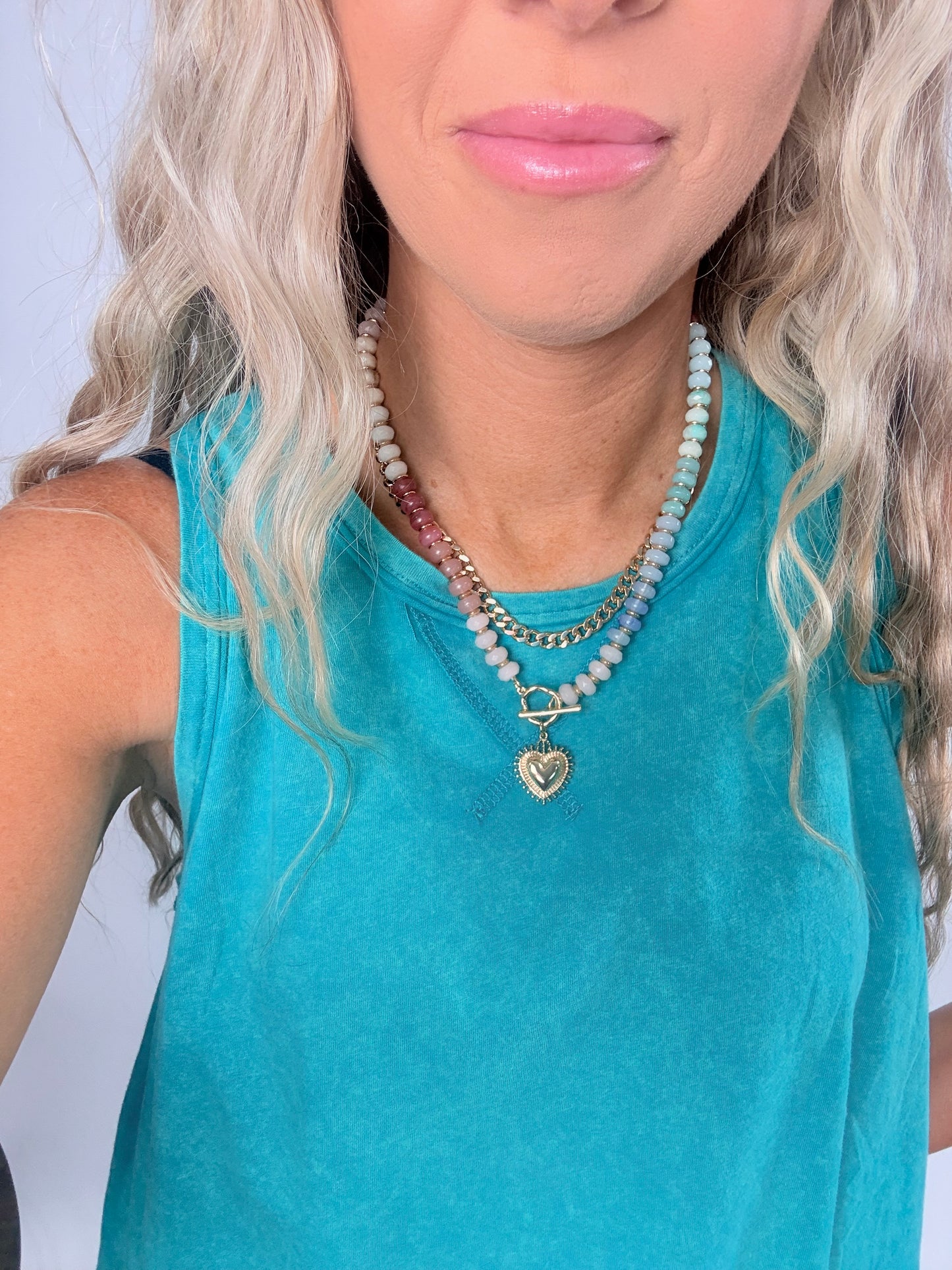 Rainbow Heart Necklace