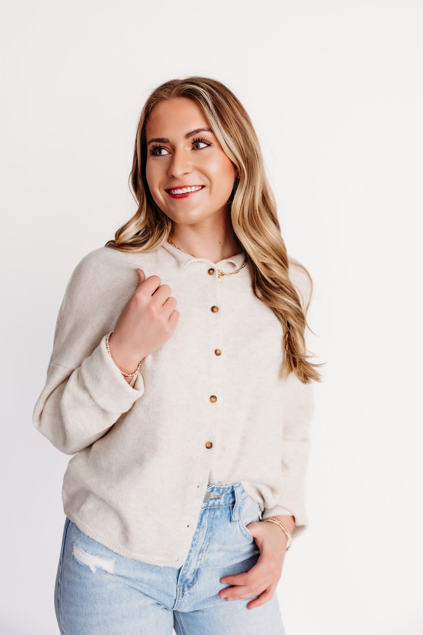 Gracie Cardigan - Cream