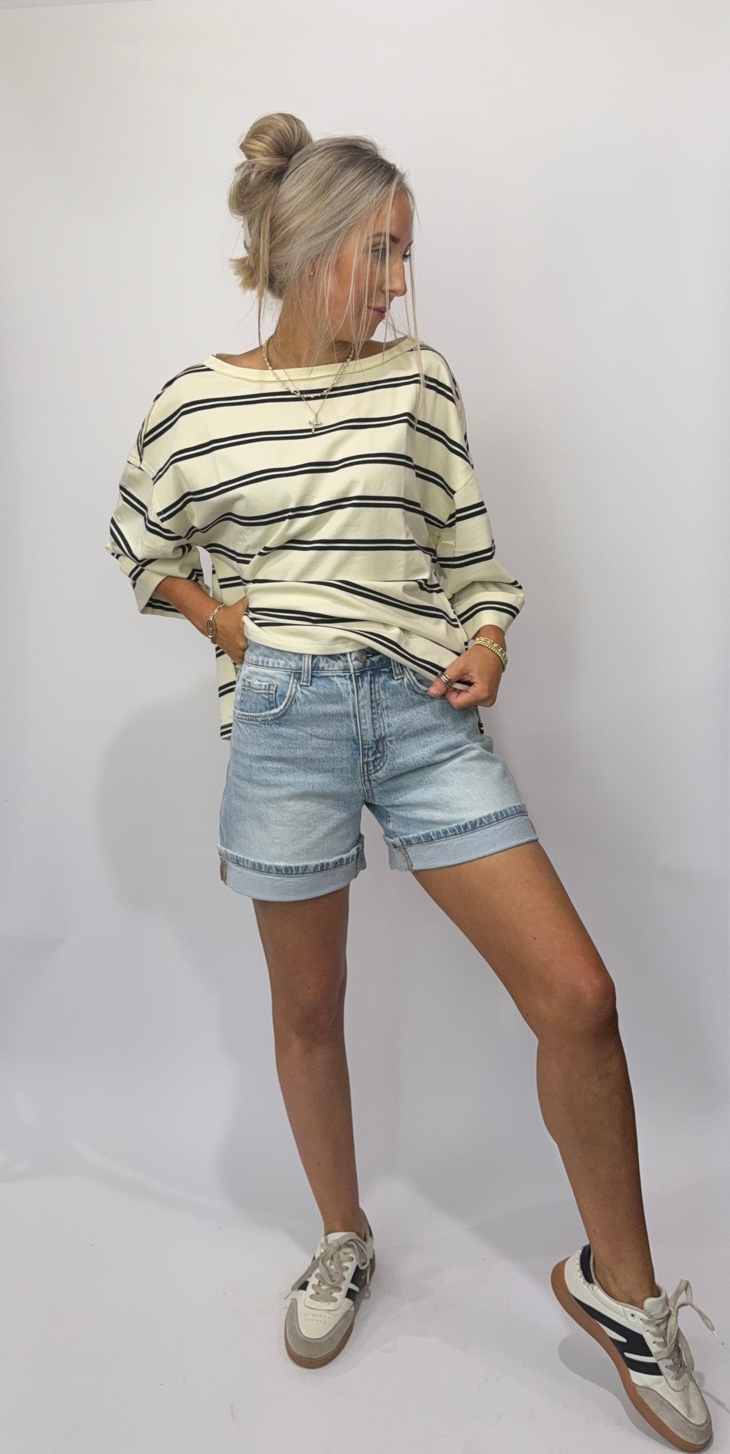 Ada Cuff Shorts - Restock