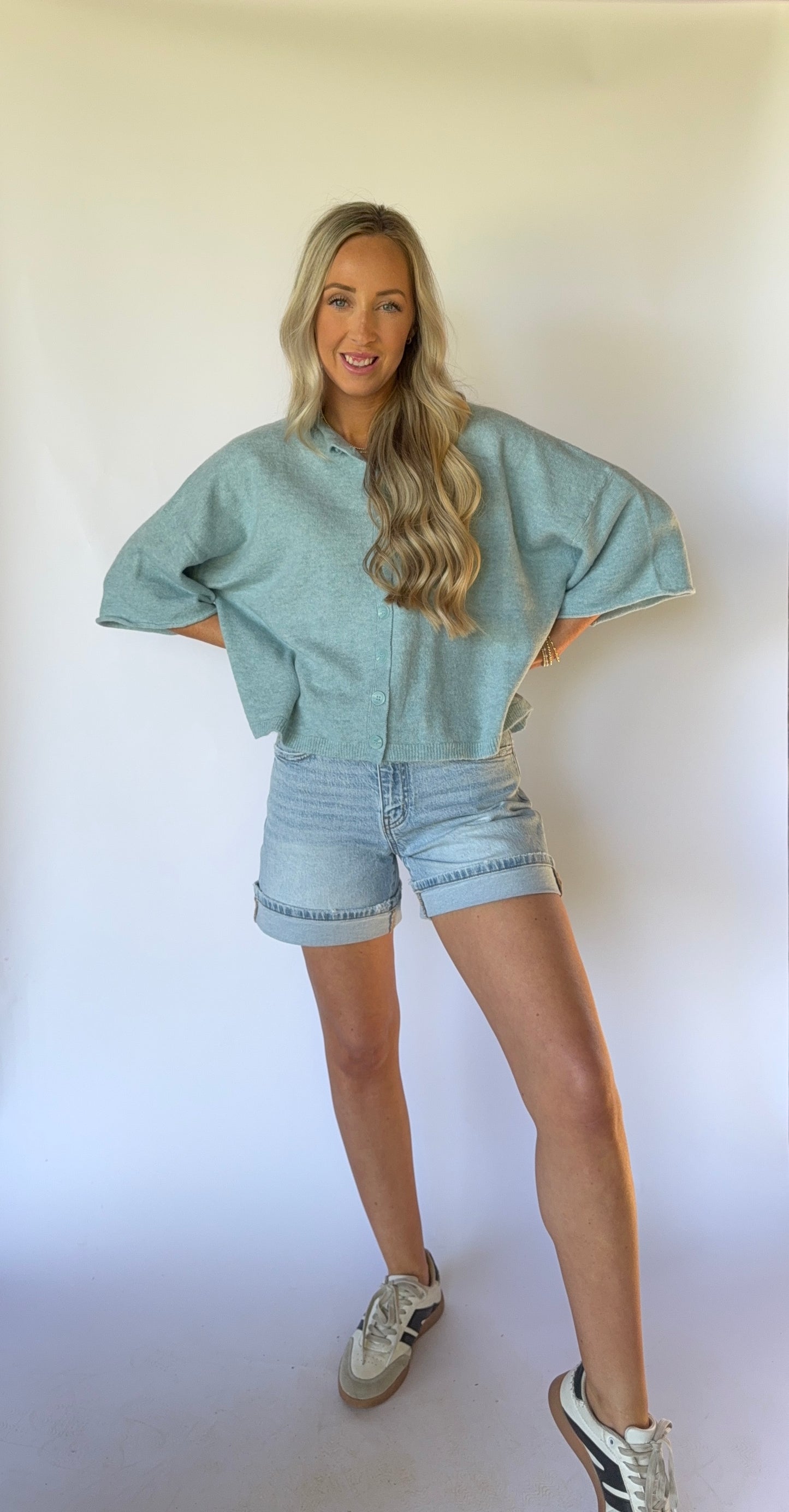 Susana Cardigan - Dusty Blue