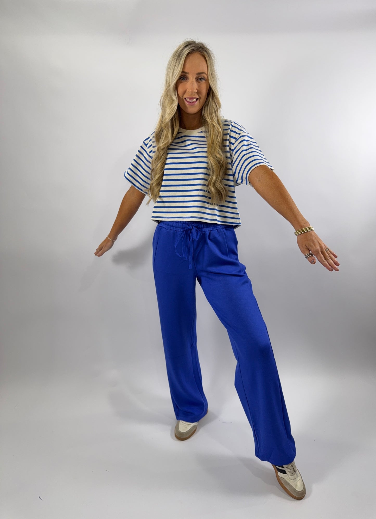 Cassie Stripe Top - Blue