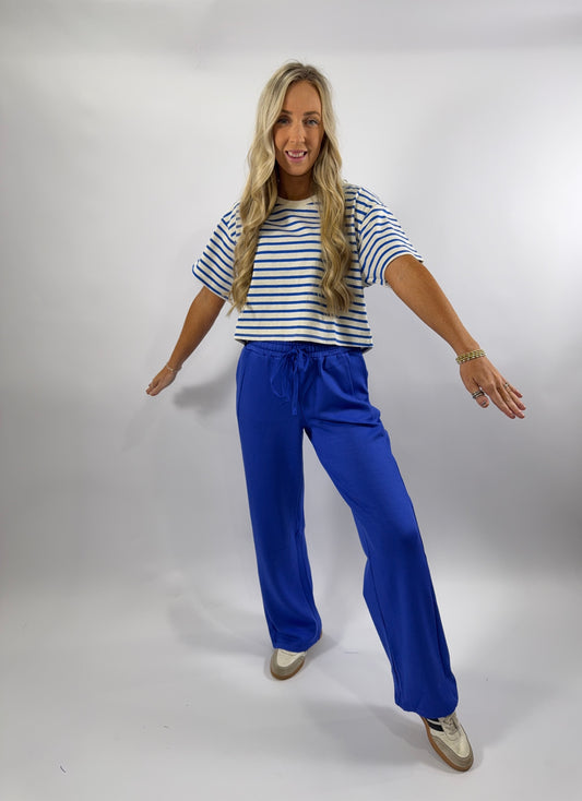 Cassie Stripe Top - Blue