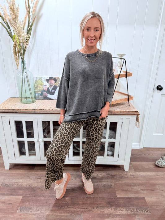 3/4 Sleeve Sweater Top