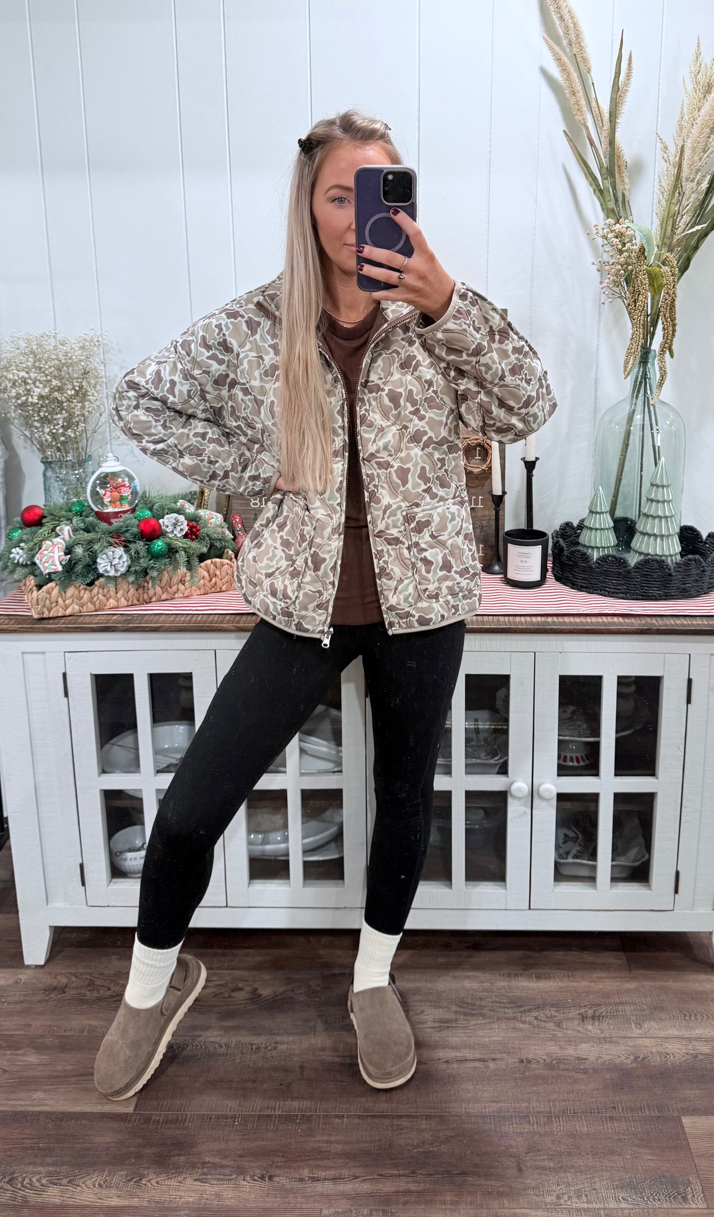 Quilted Duck Camo Jacket