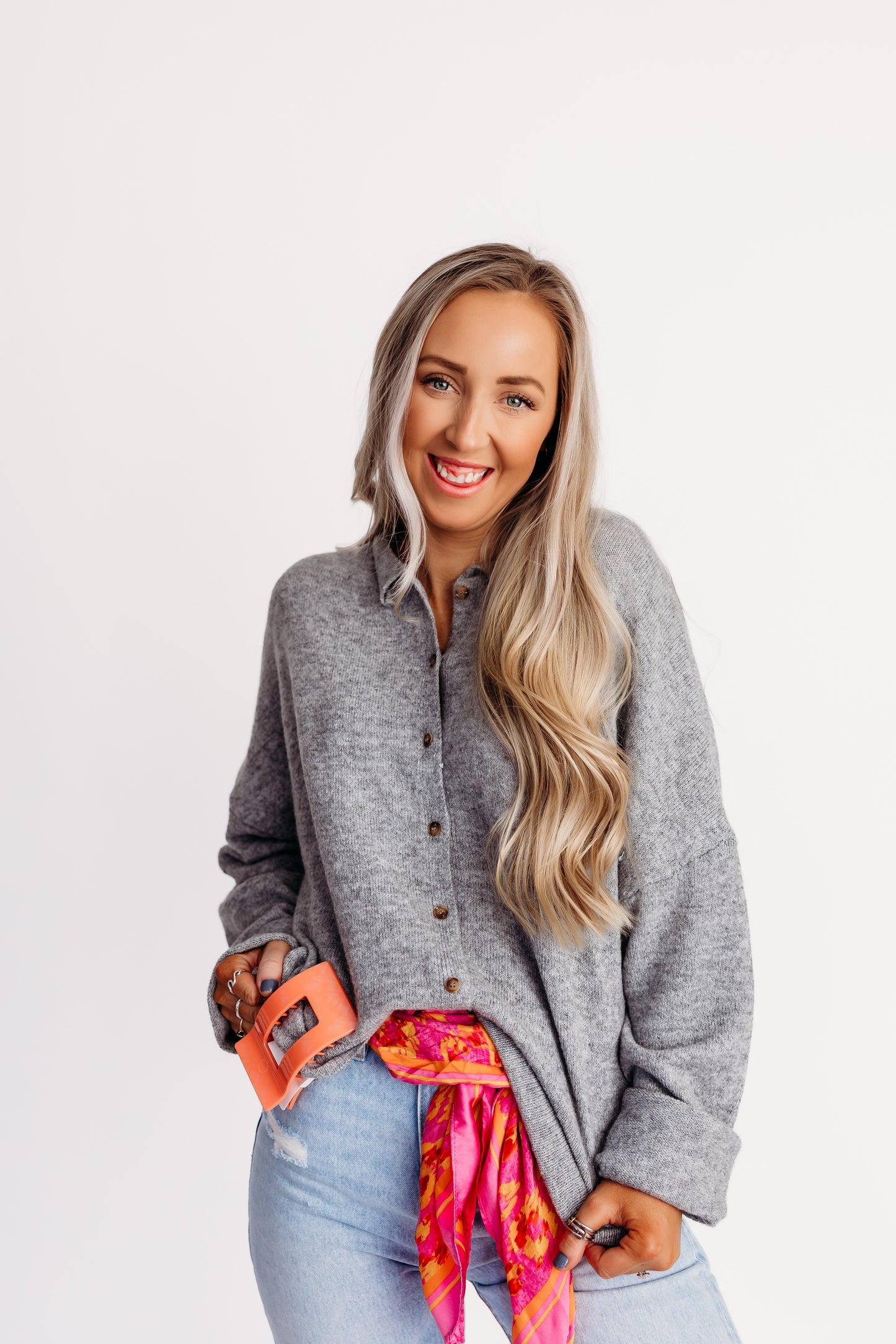 Gracie Cardigan - Gray