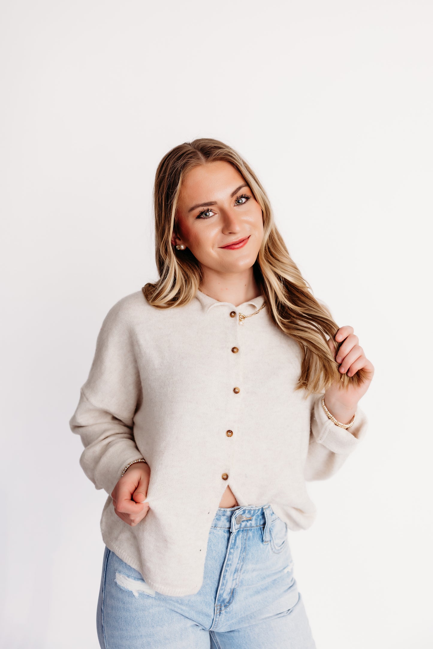 Gracie Cardigan - Cream