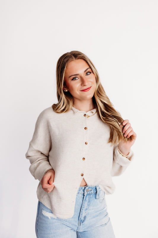 Gracie Cardigan - Cream