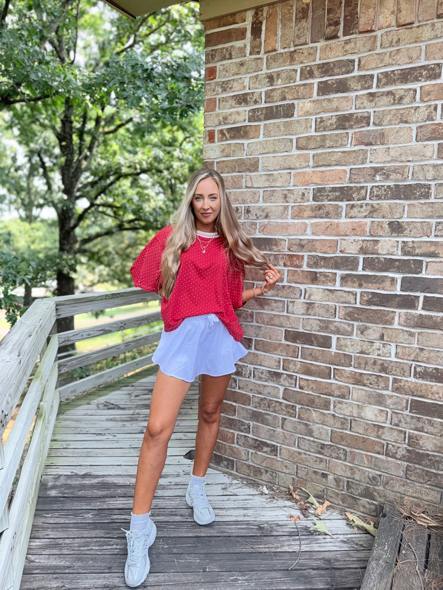 Presley Polkadot Top