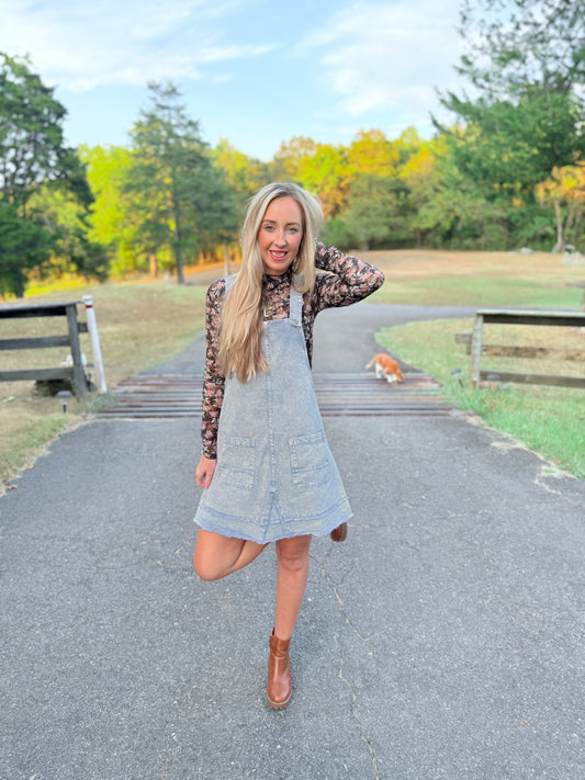 Washed Denim Dress