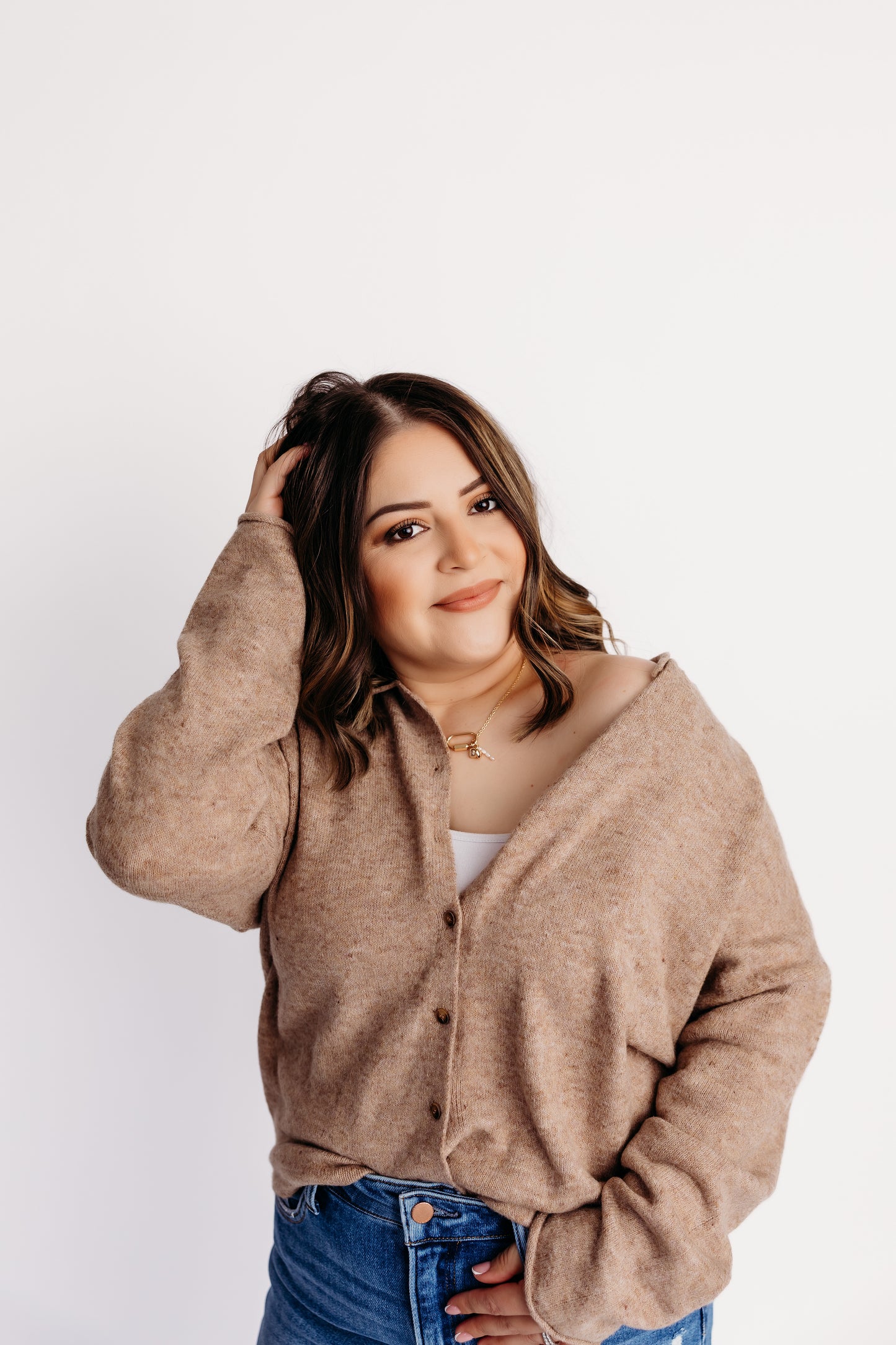 Gracie Cardigan - Mocha