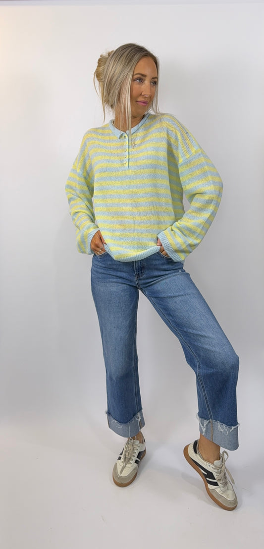 Blueberry Lemonade Henley