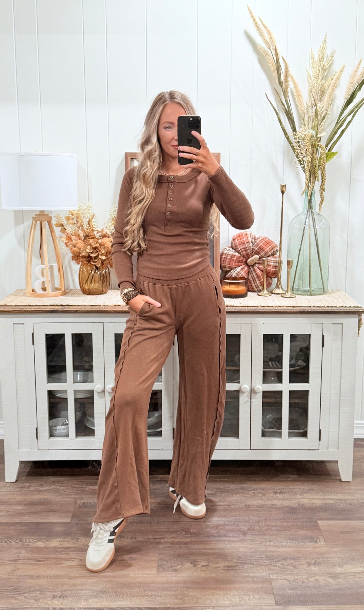 Andi Wide Leg Pants - brown