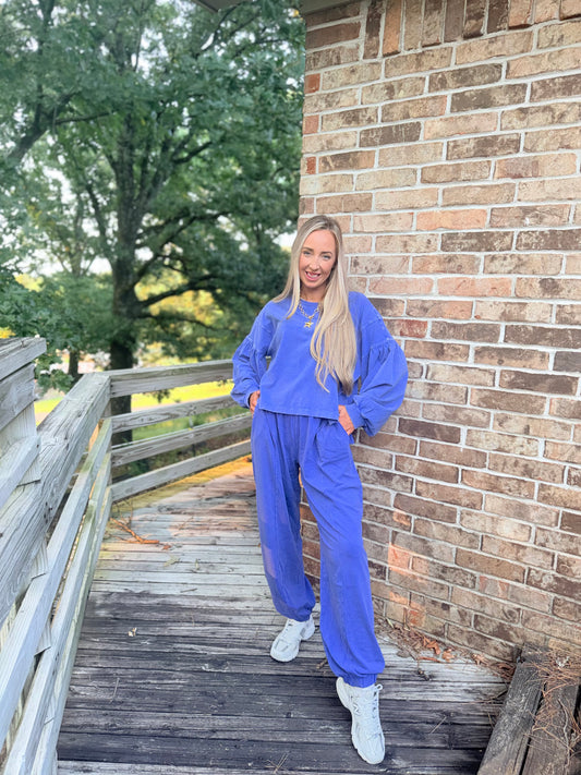 Off Duty Joggers - blue