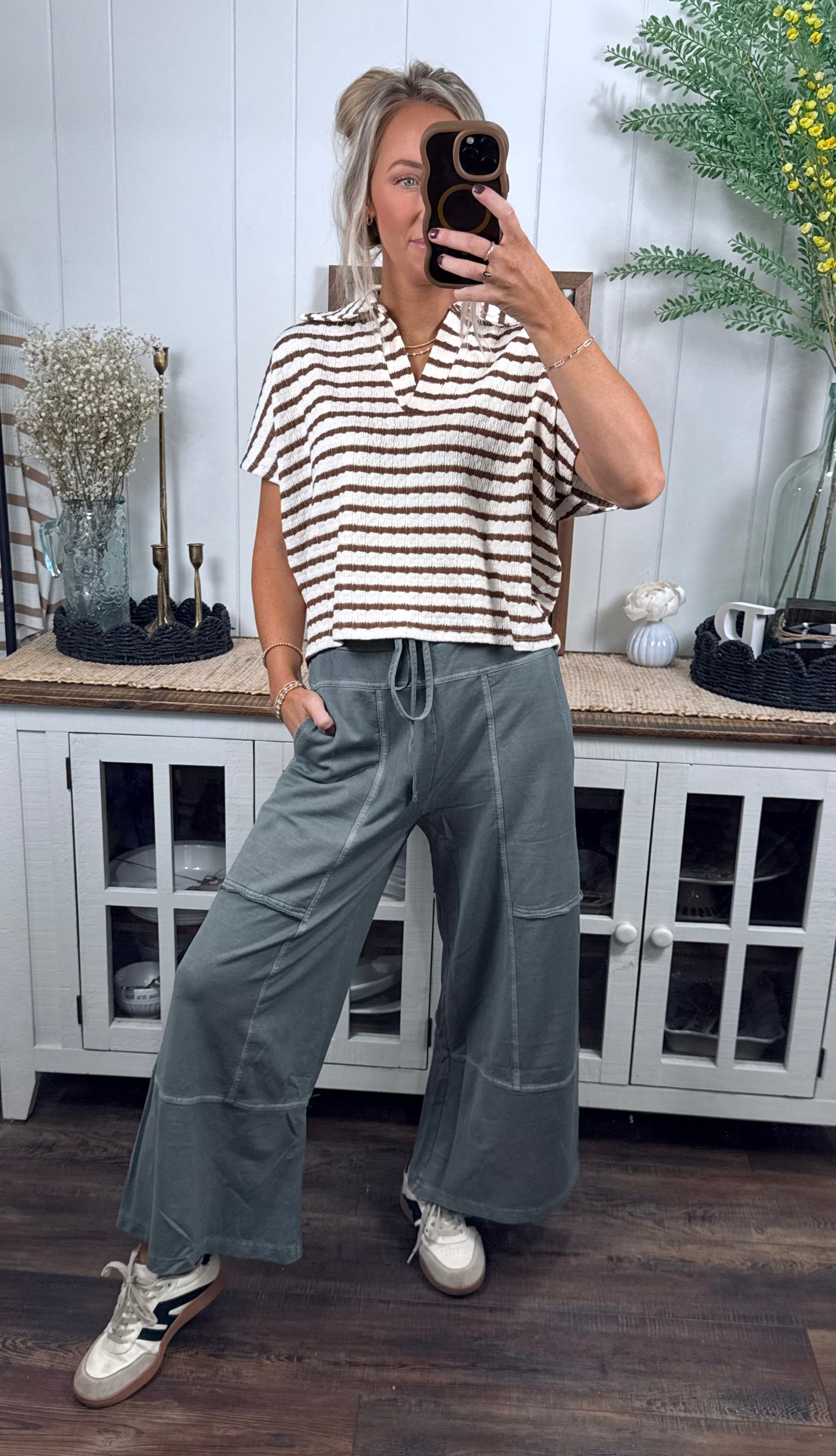 Collard Boxy Top - 2 colors