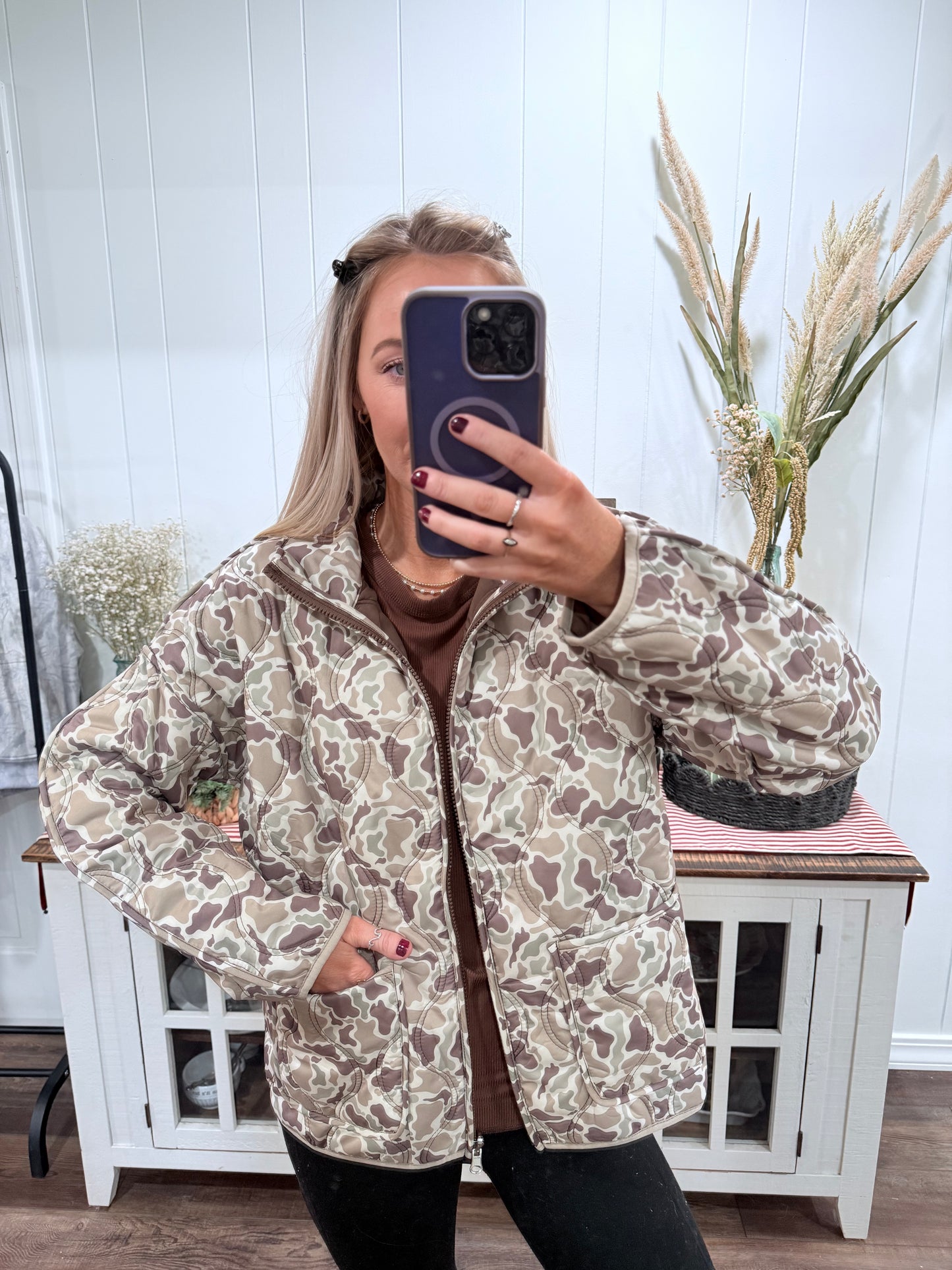 Quilted Duck Camo Jacket