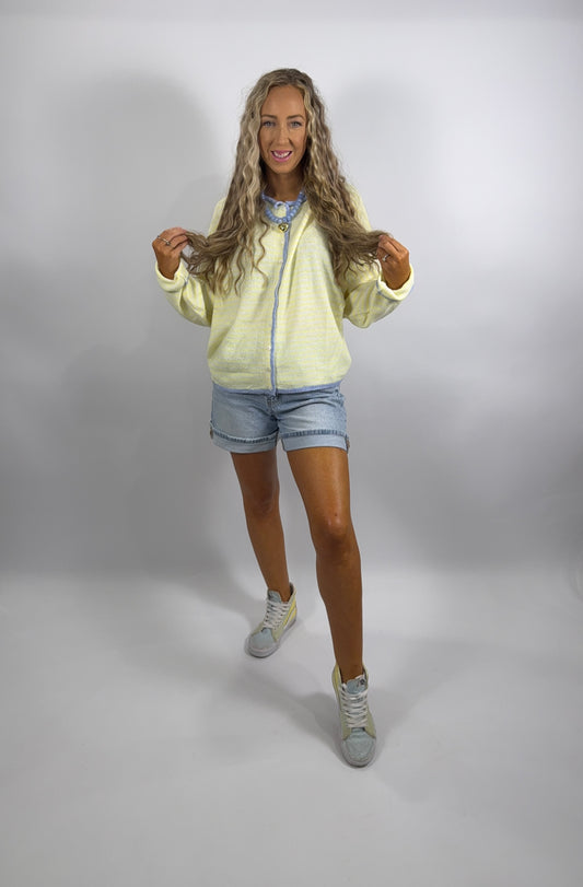 Paloma Cardi - Blue/Yellow